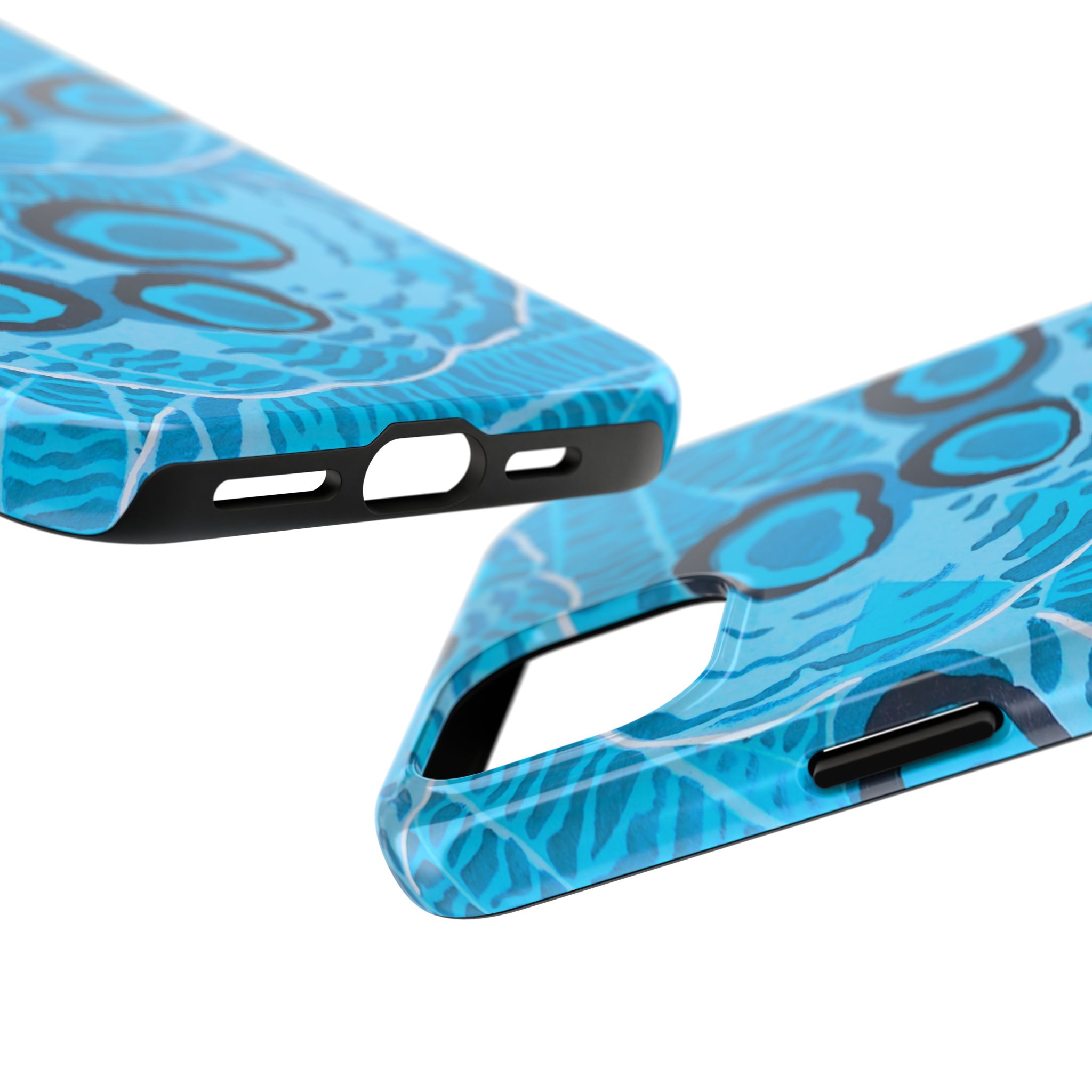 Abstract Spider Web Phone Case - Blue - Image 63