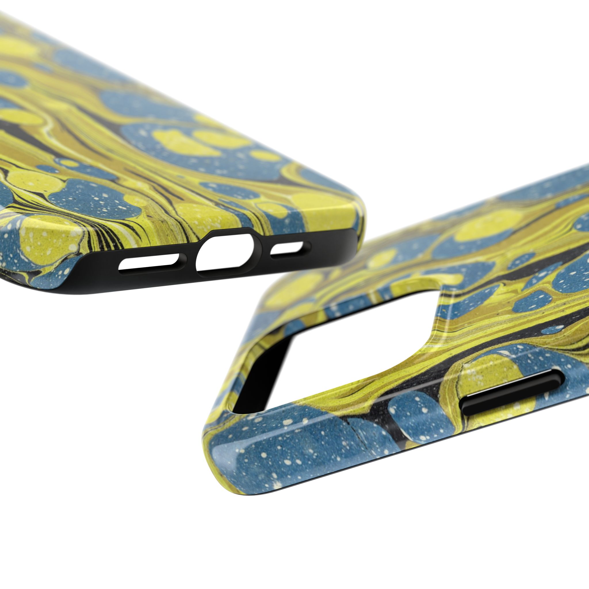 Marbled Phone Case - Citrine and Blue - Image 67