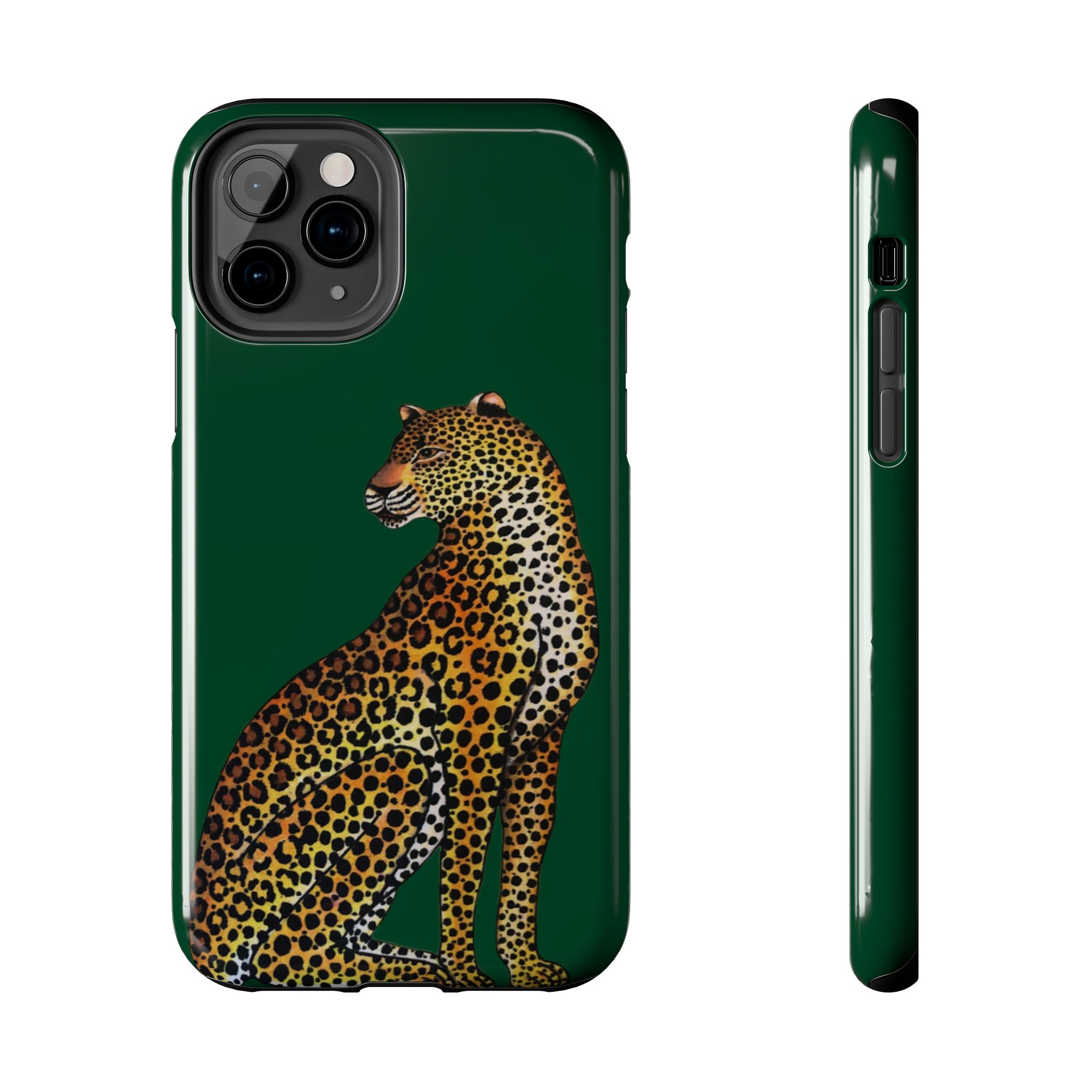 Leopard Phone Case - Racing Green - Image 5