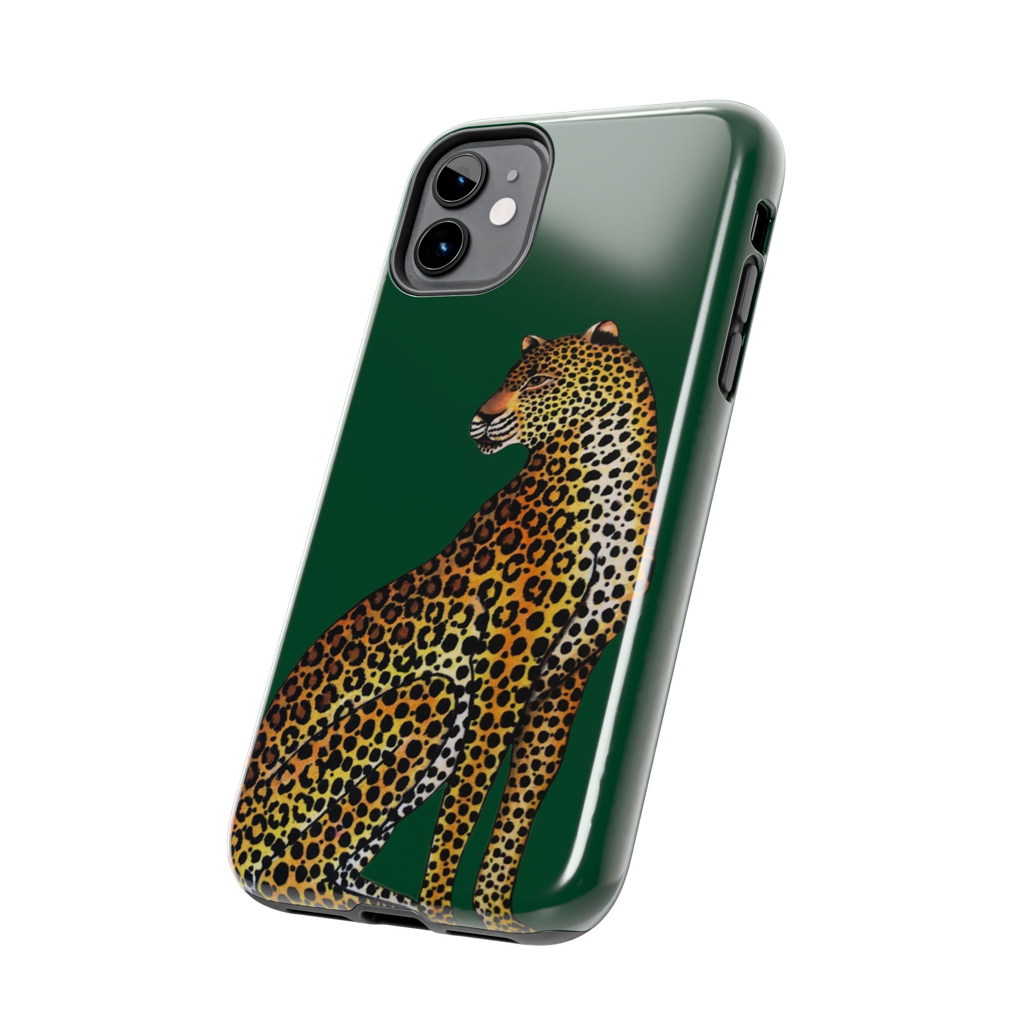 Leopard Phone Case - Racing Green - Image 3