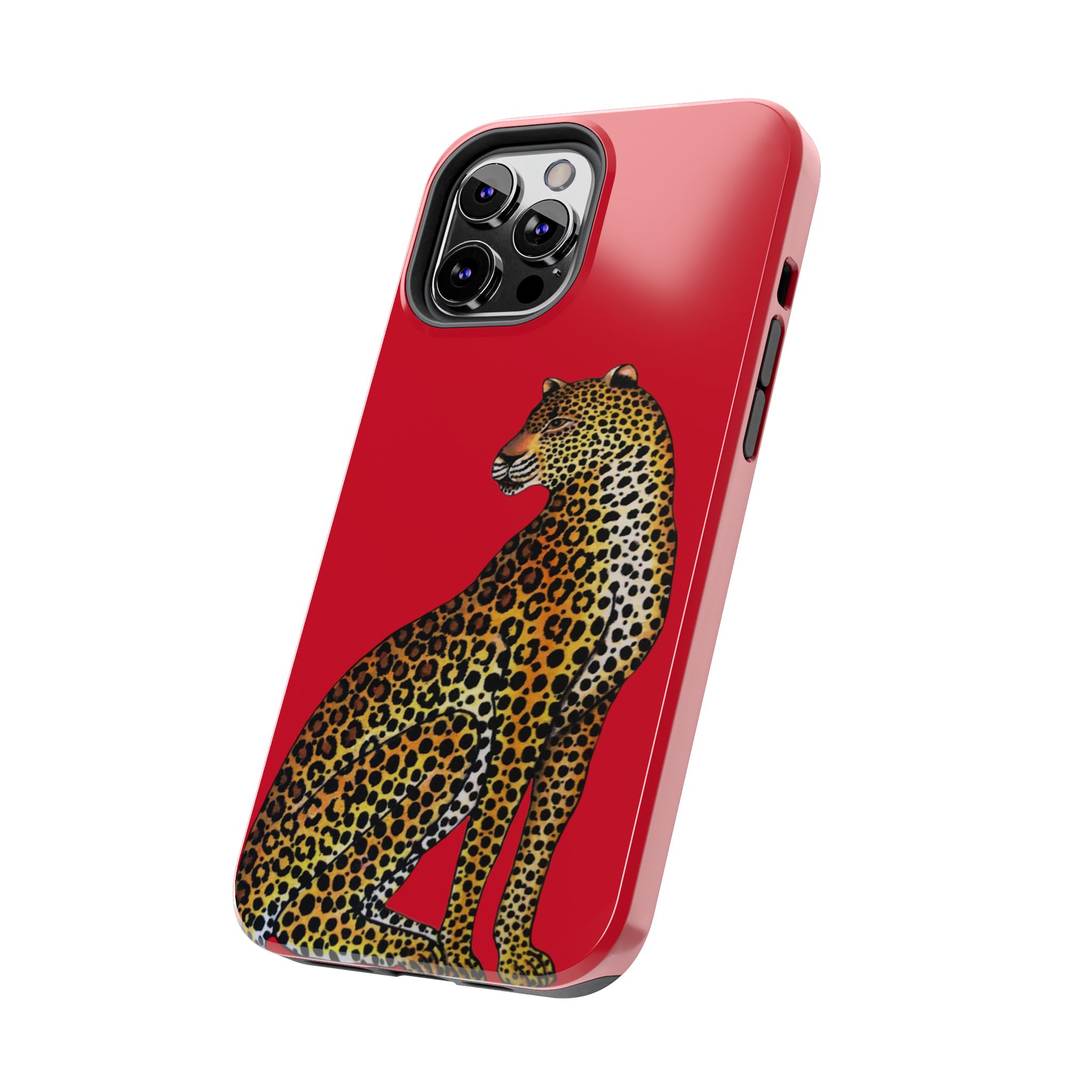 Leopard Phone Case - Red - Image 27