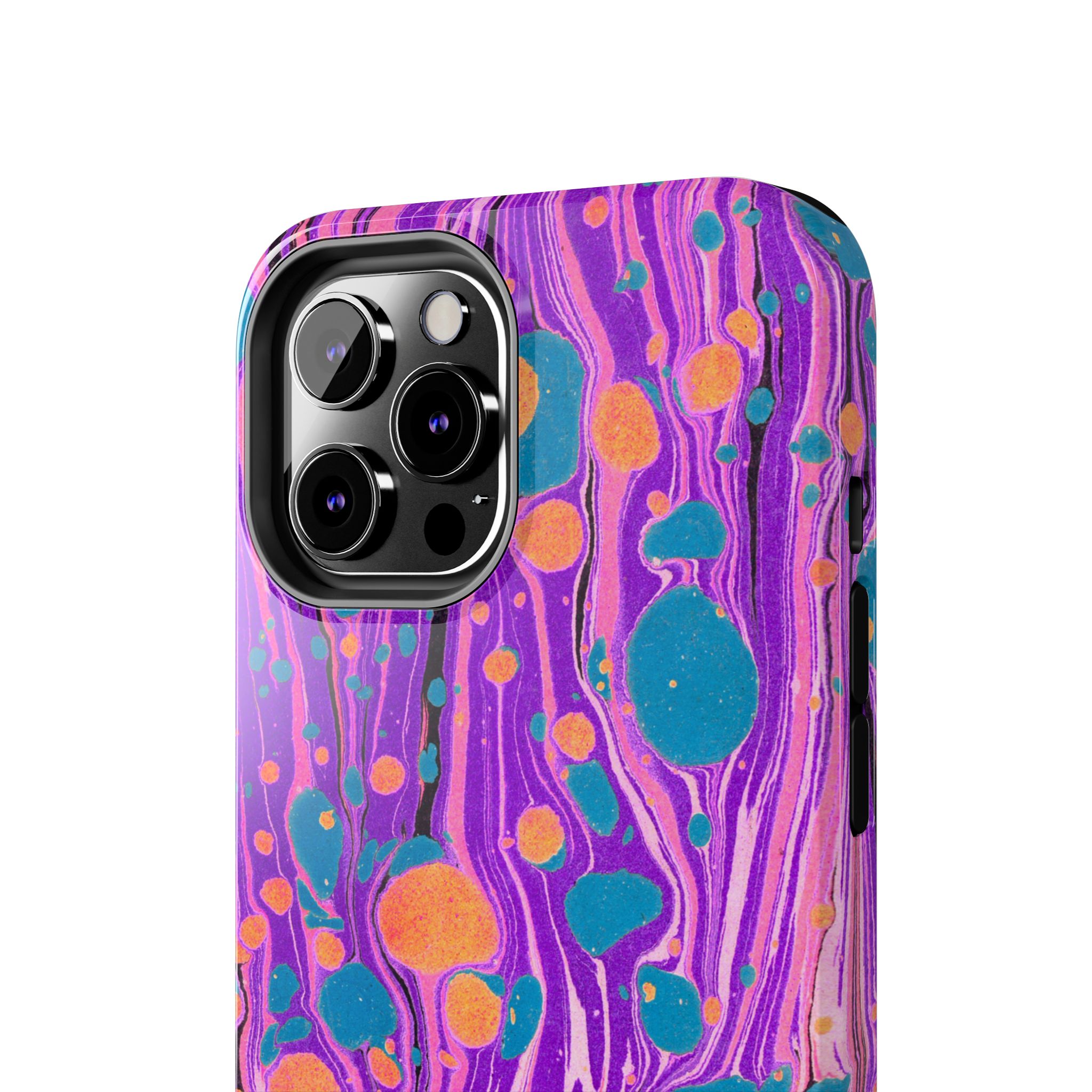 Marbled Phone Case - Purple, Orange & Blue - Image 28