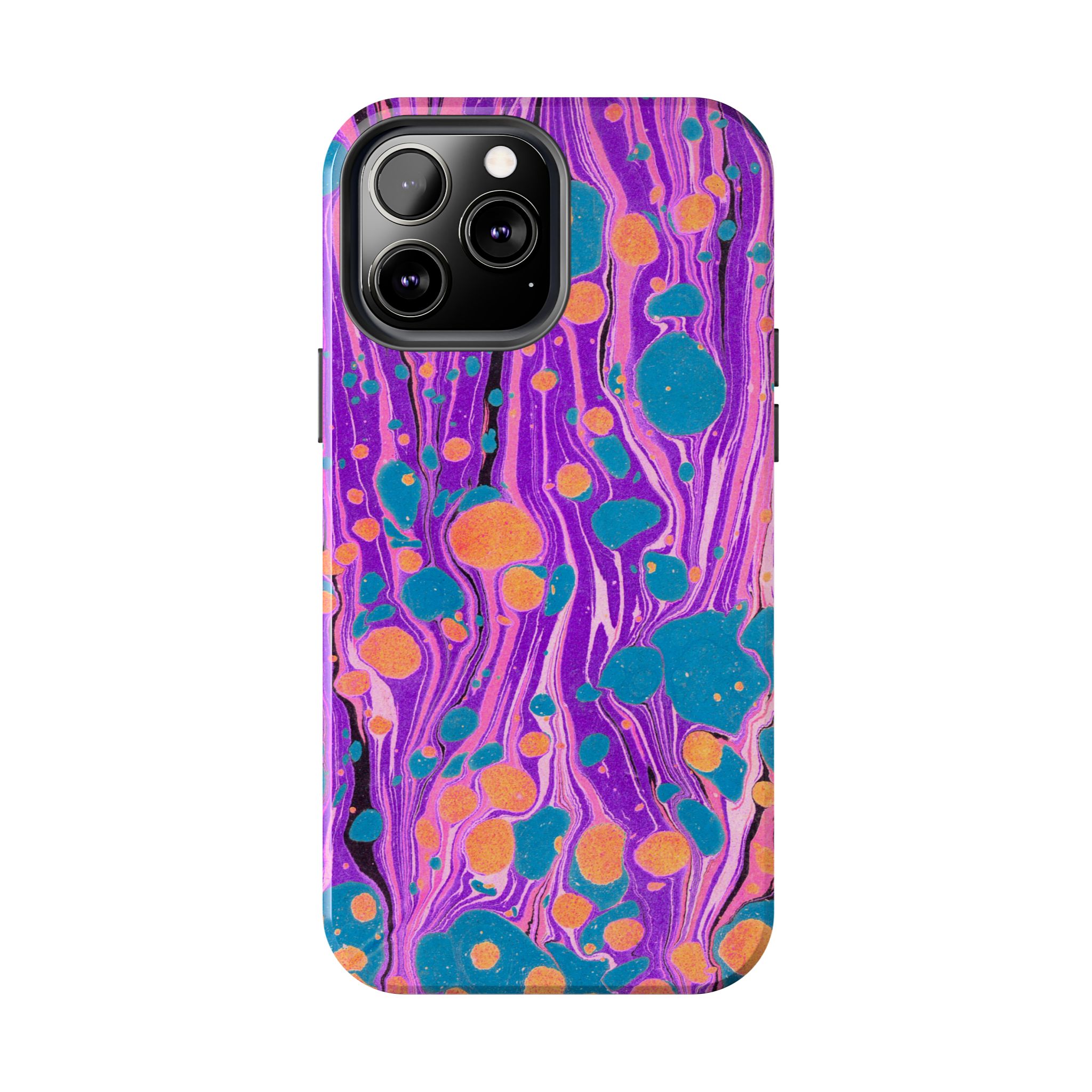Marbled Phone Case - Purple, Orange & Blue - Image 42