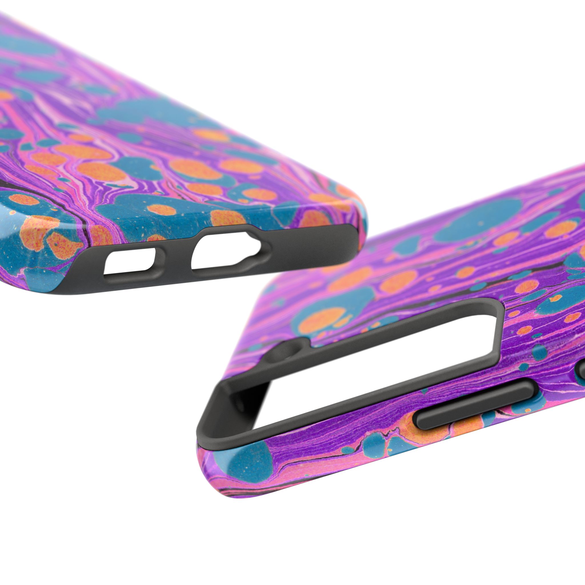 Marbled Phone Case - Purple, Orange & Blue - Image 91
