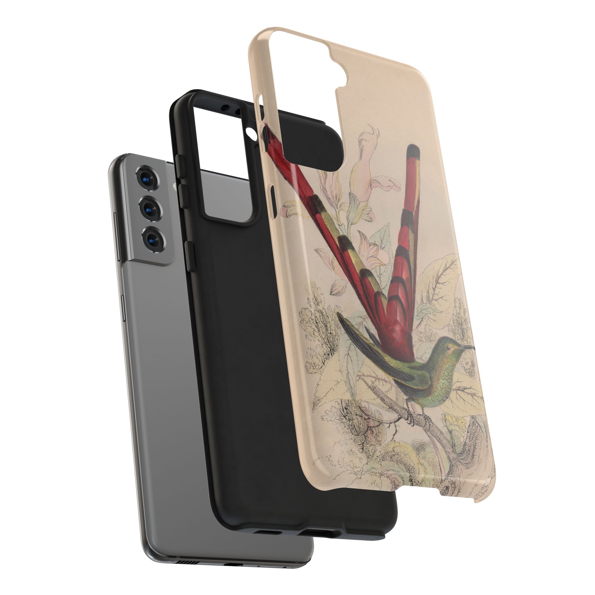 Red Tailed Hummingbird Phone Case - Image 86