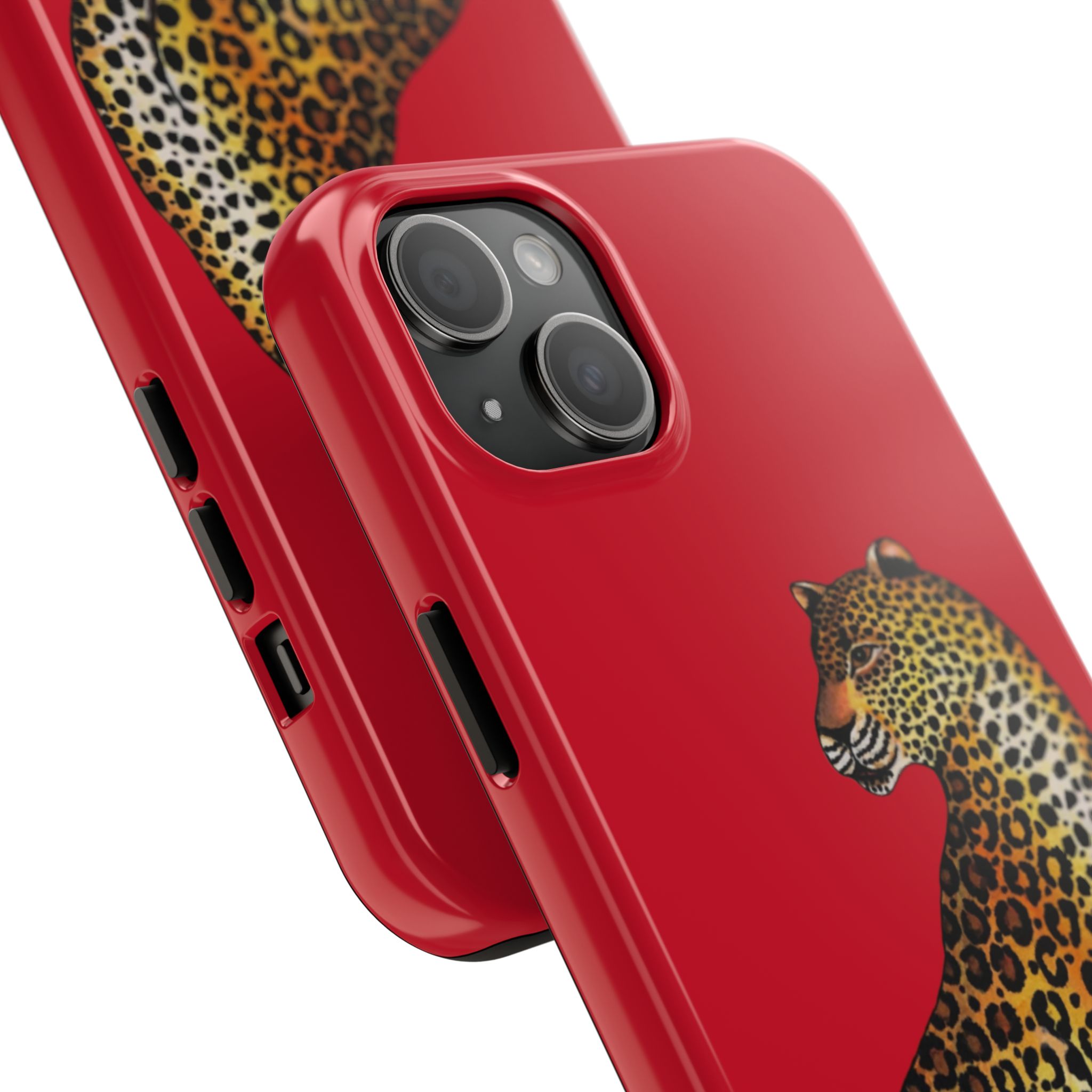 Leopard Phone Case - Red - Image 62
