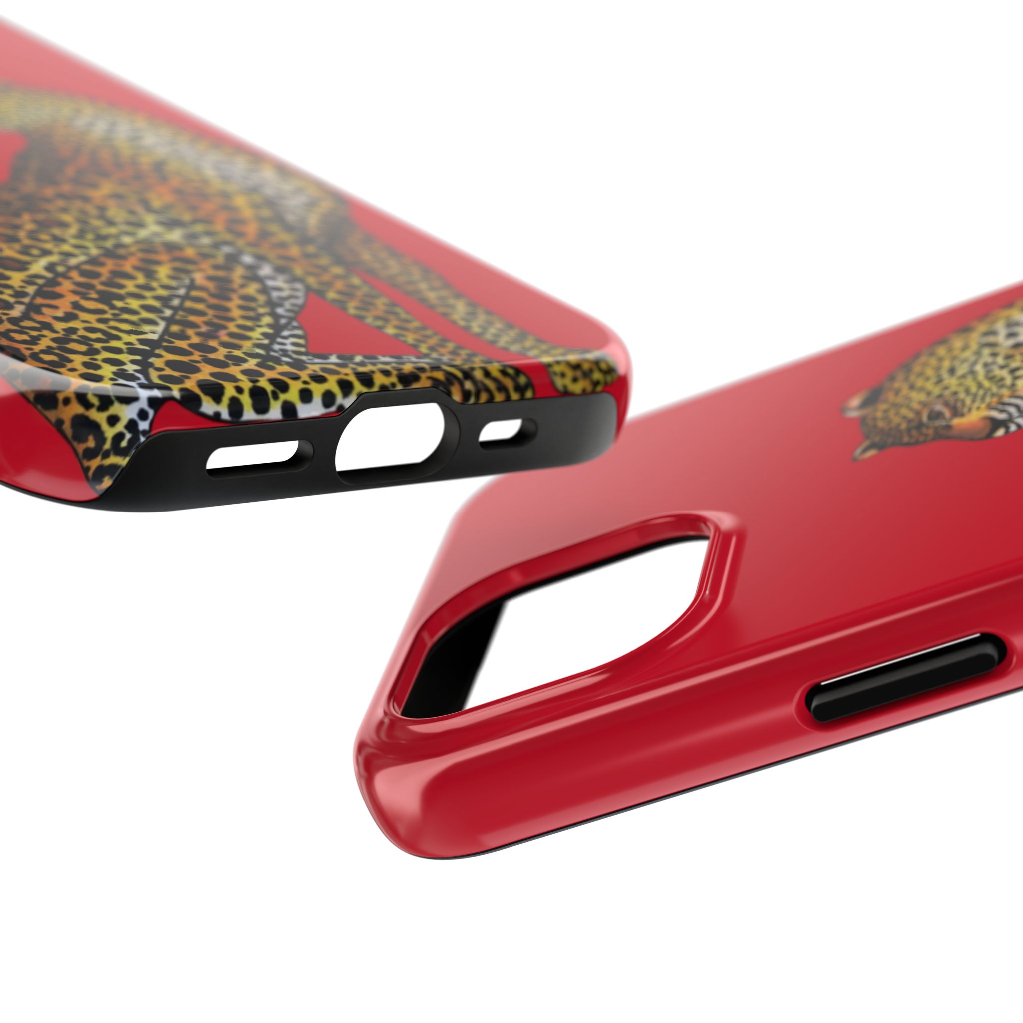 Leopard Phone Case - Red - Image 55