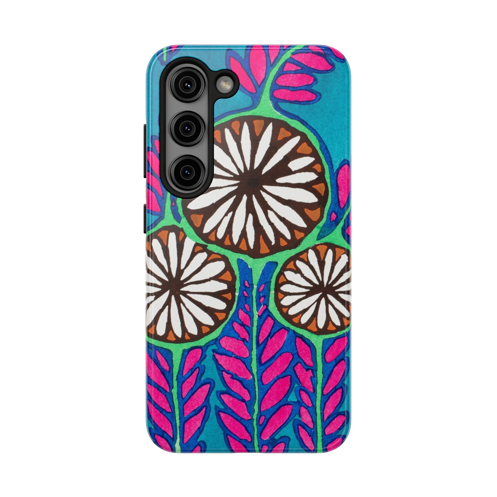 3 Abstract Flowers Phone Case - Image 85