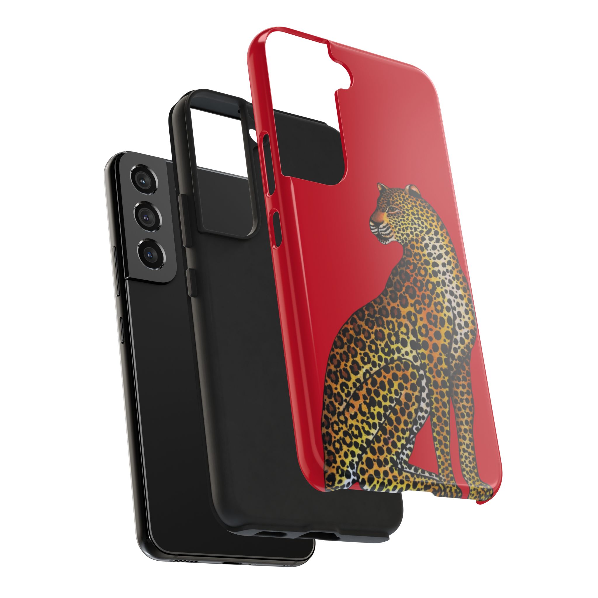 Leopard Phone Case - Red - Image 92