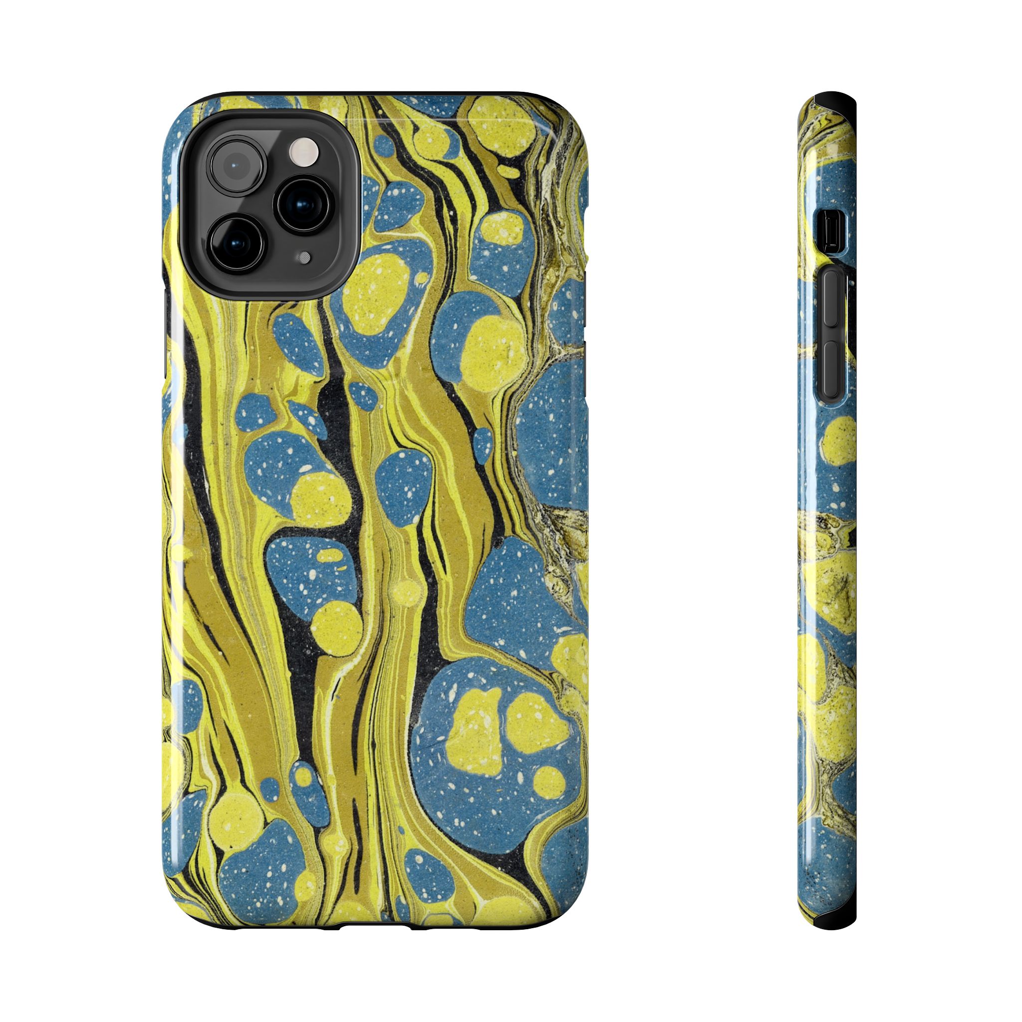 Marbled Phone Case - Citrine and Blue - Image 9