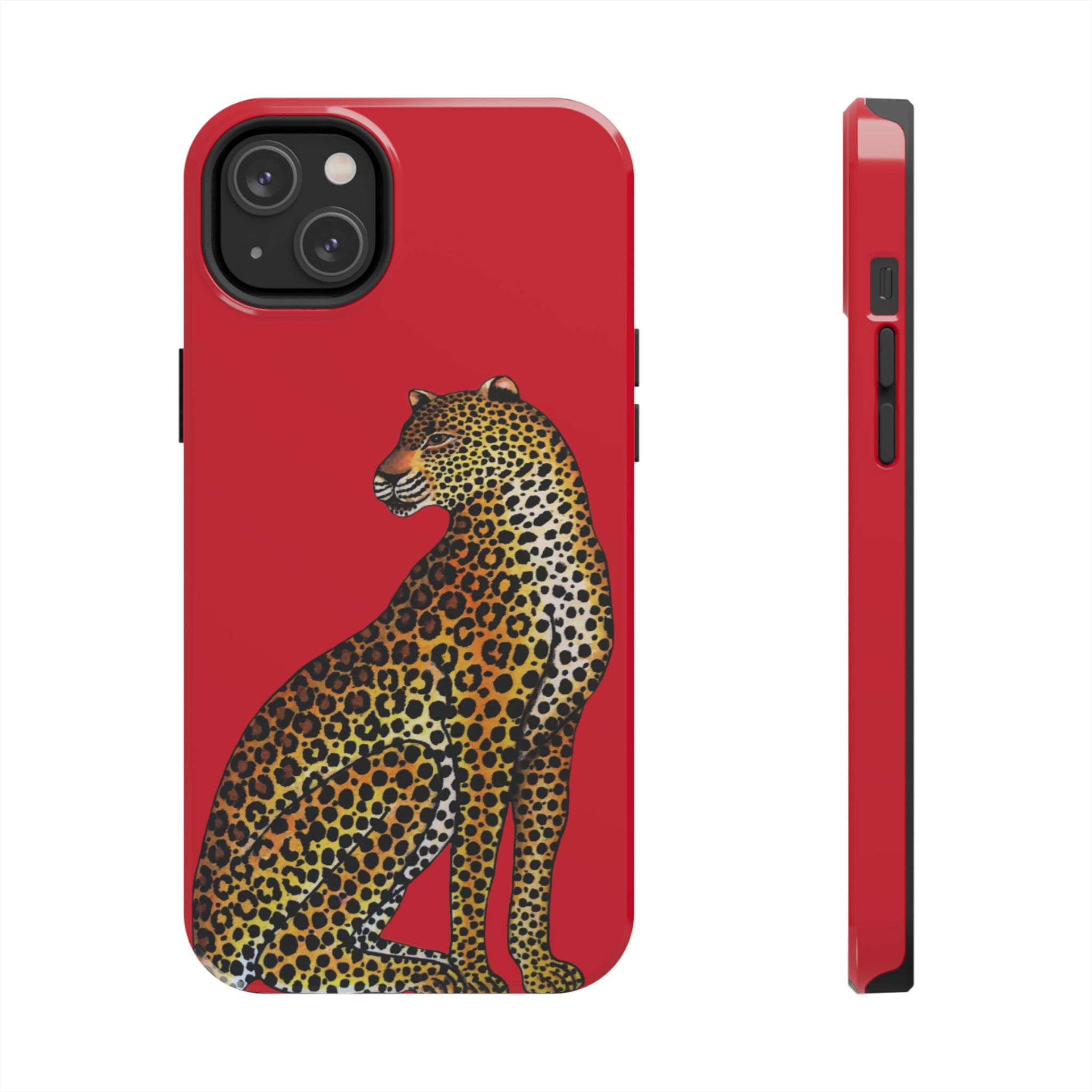 Leopard Phone Case - Red - Image 51