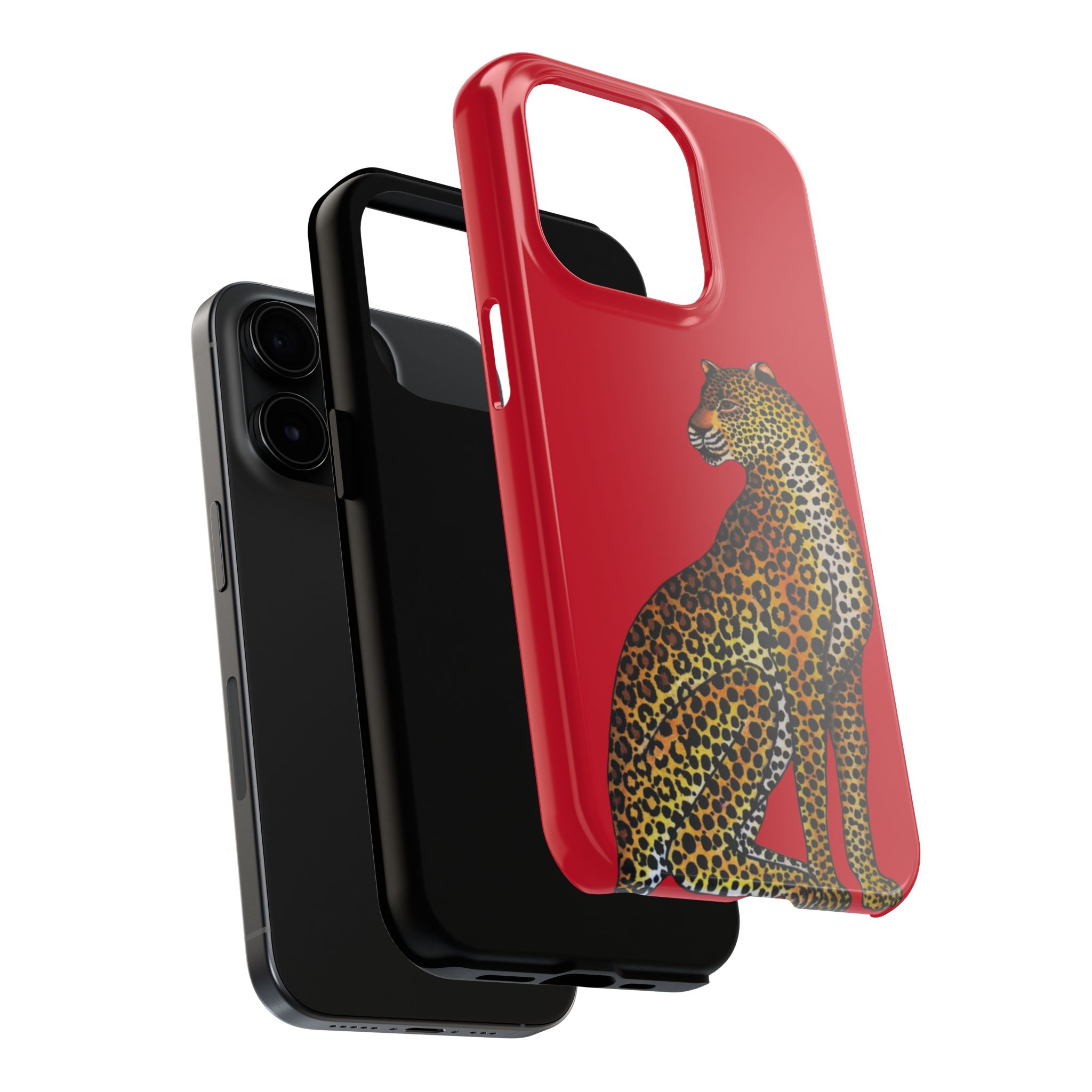 Leopard Phone Case - Red - Image 60