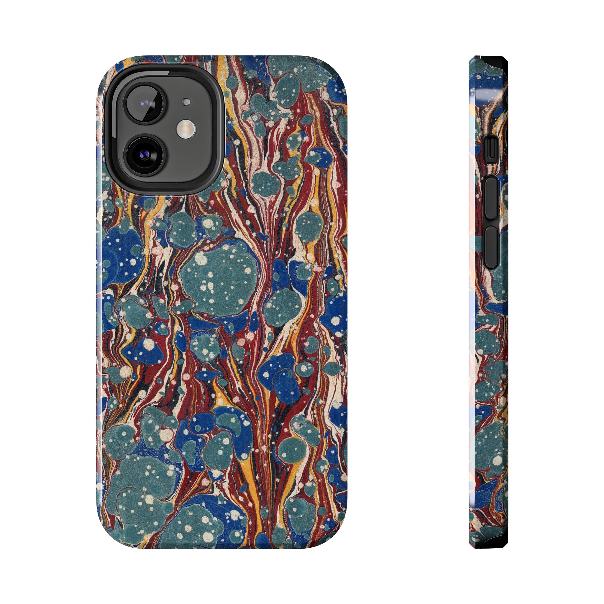Marbled Phone Case - Dusty Blue & Rust - Image 17