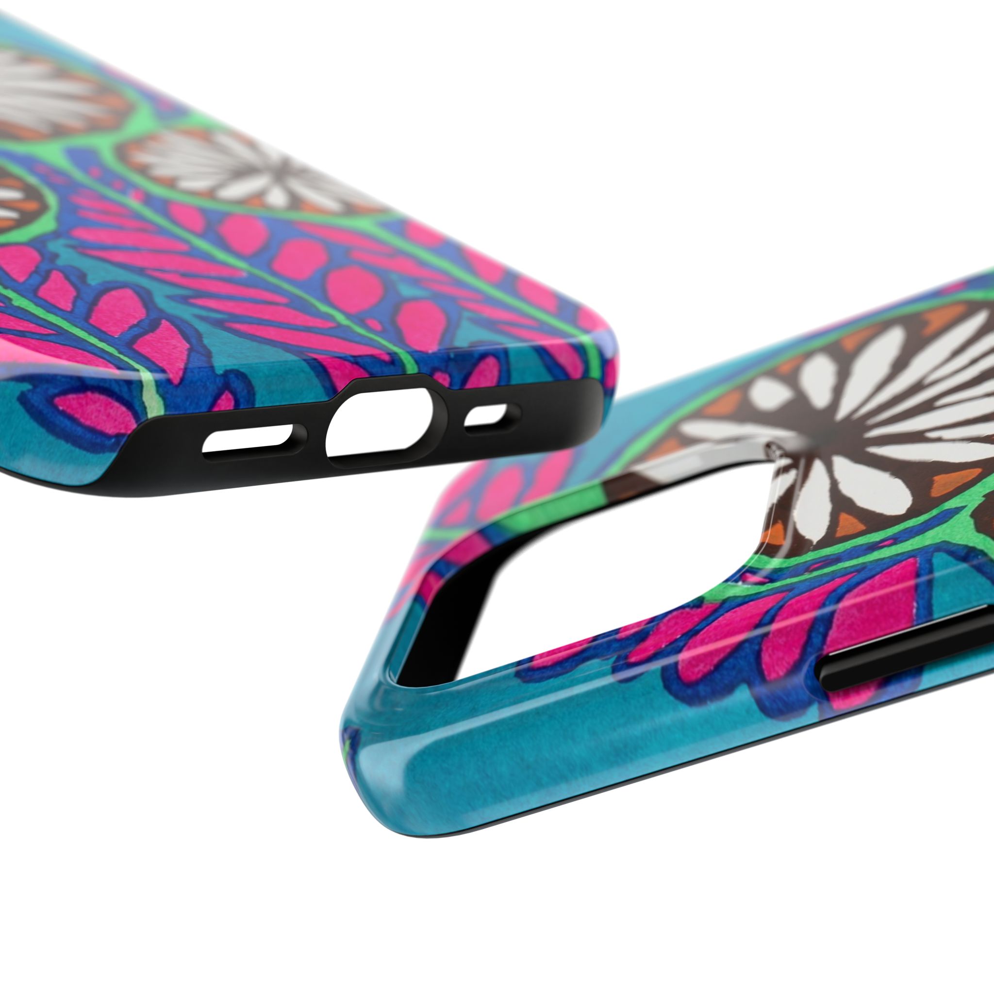 3 Abstract Flowers Phone Case - Image 59