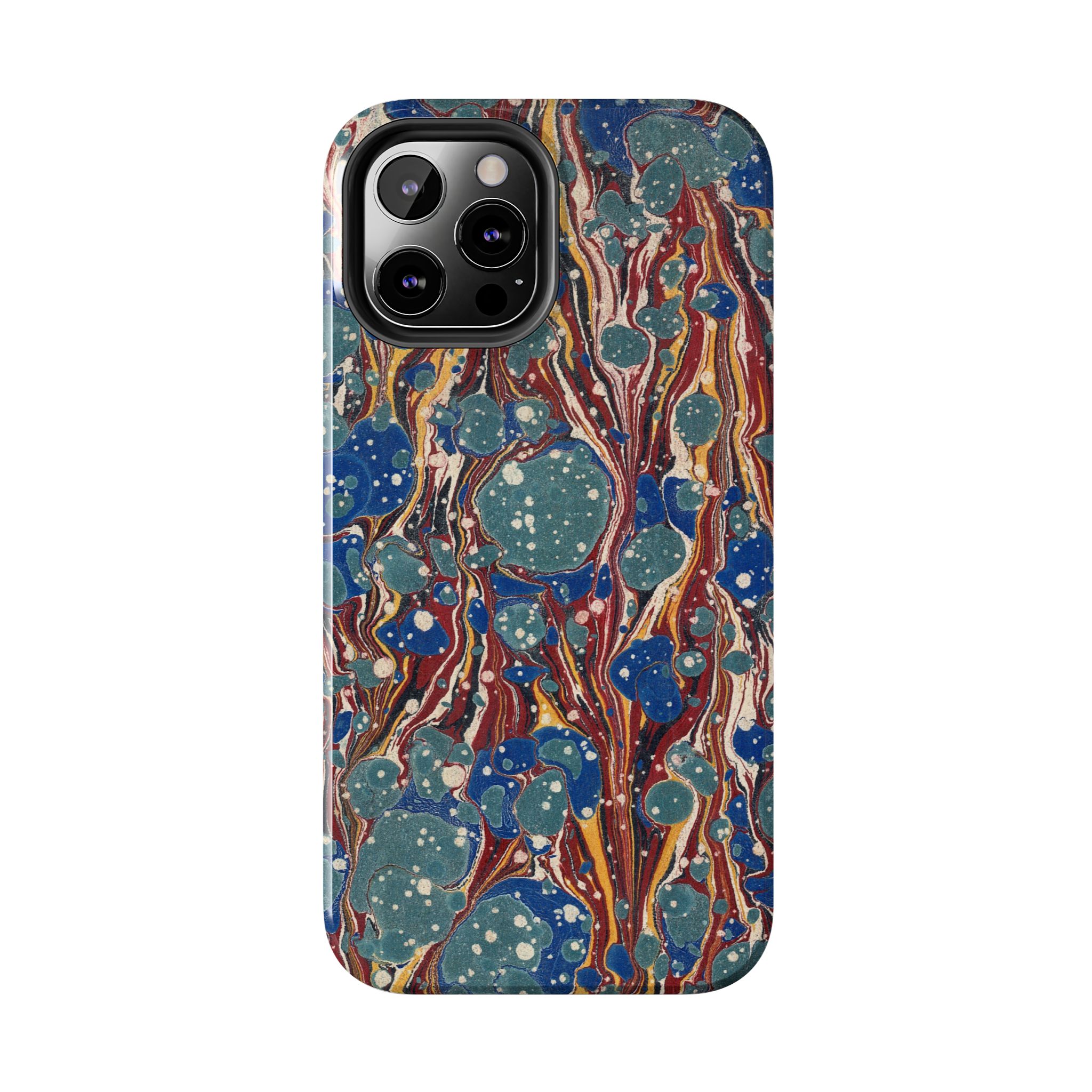 Marbled Phone Case - Dusty Blue & Rust - Image 26