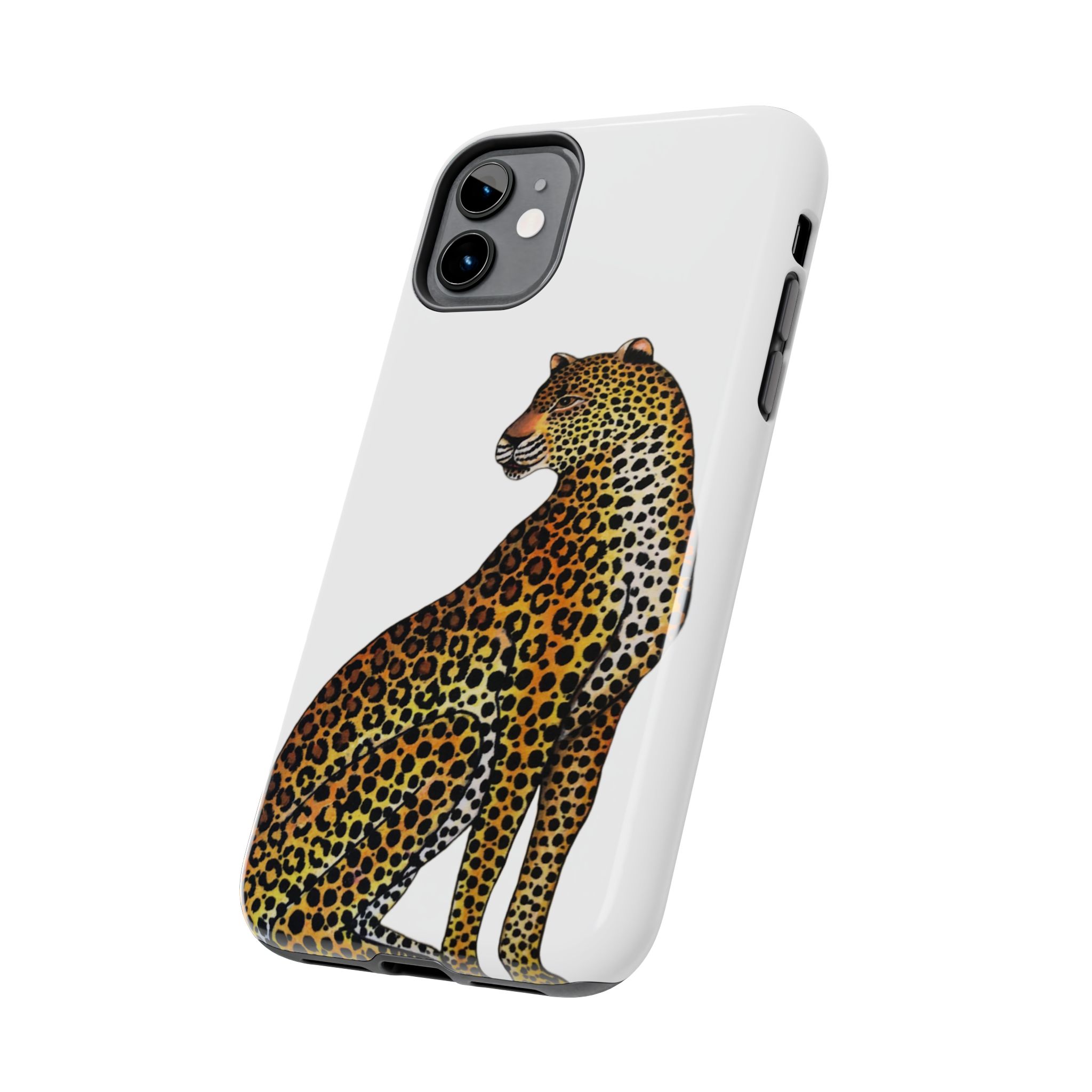 Leopard Phone Case - White - Image 3