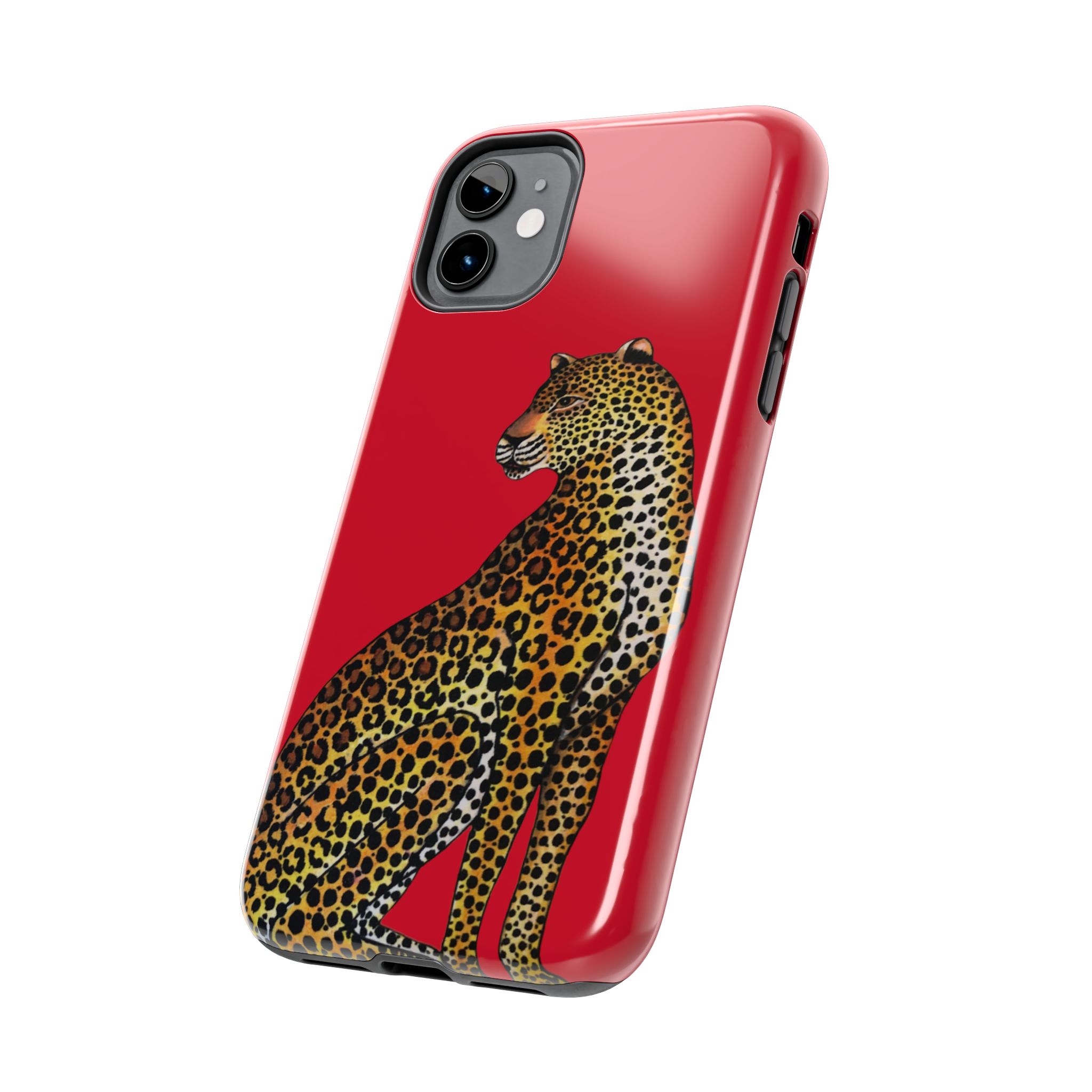 Leopard Phone Case - Red - Image 3