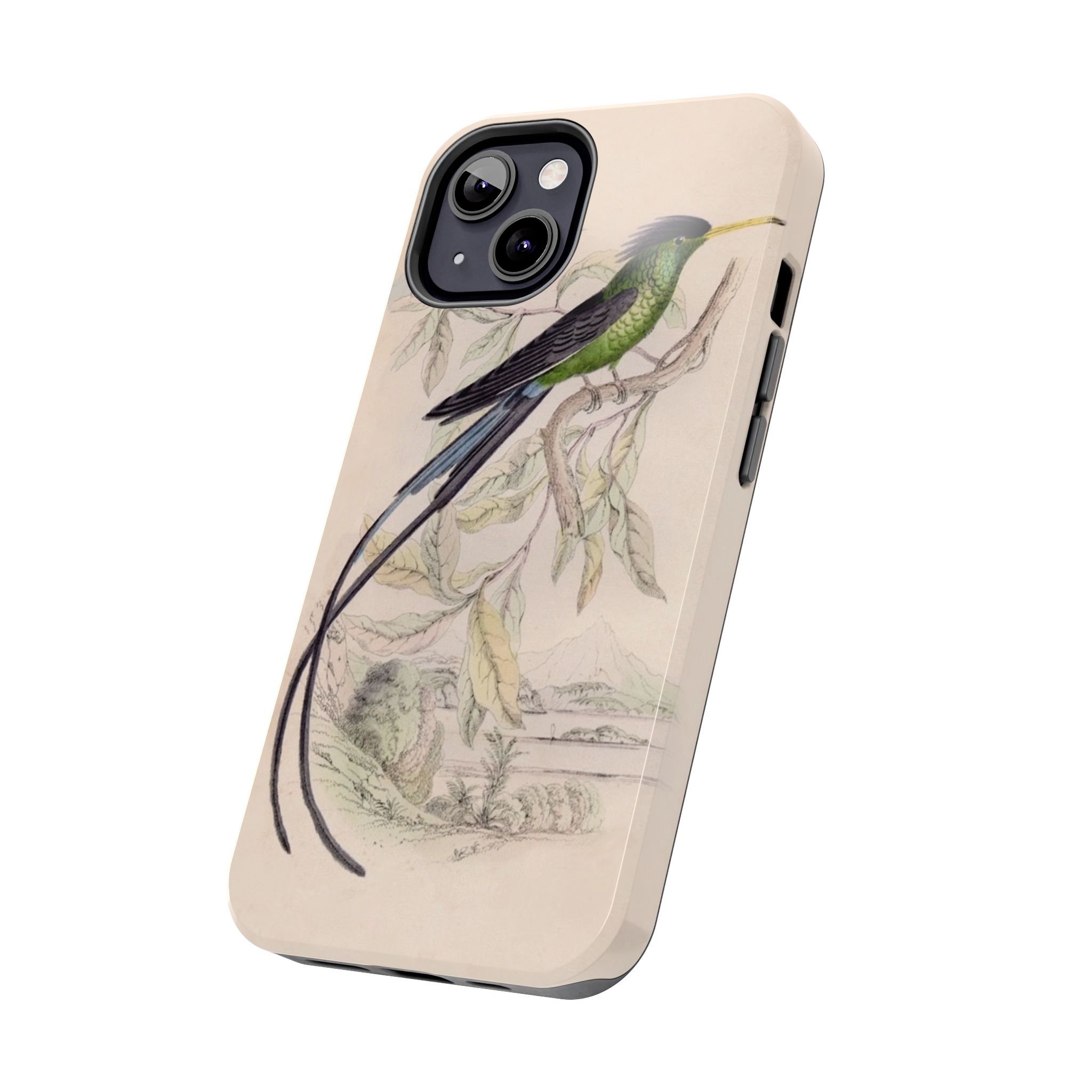 Black Capped Hummingbird Phone Case - Image 31