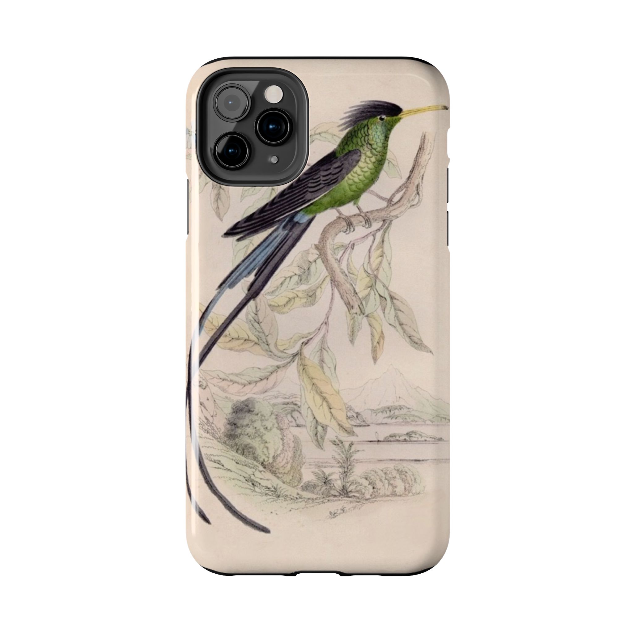 Black Capped Hummingbird Phone Case - Image 10