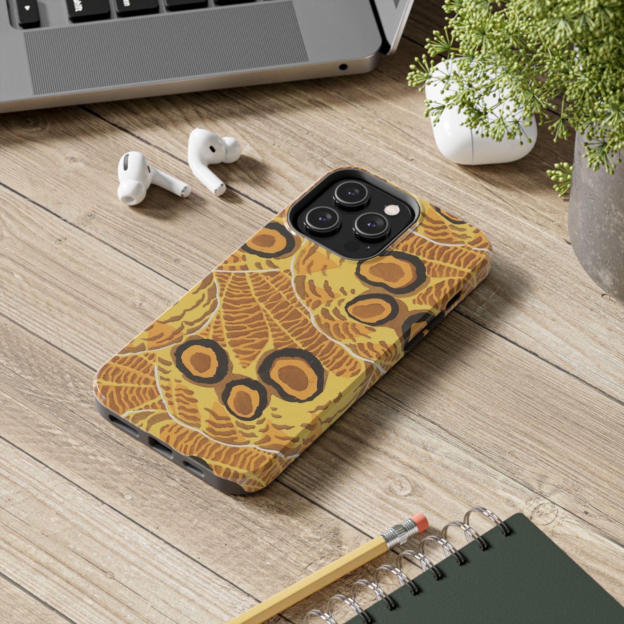 Abstract Spider Web Phone Case - Brown - Image 50