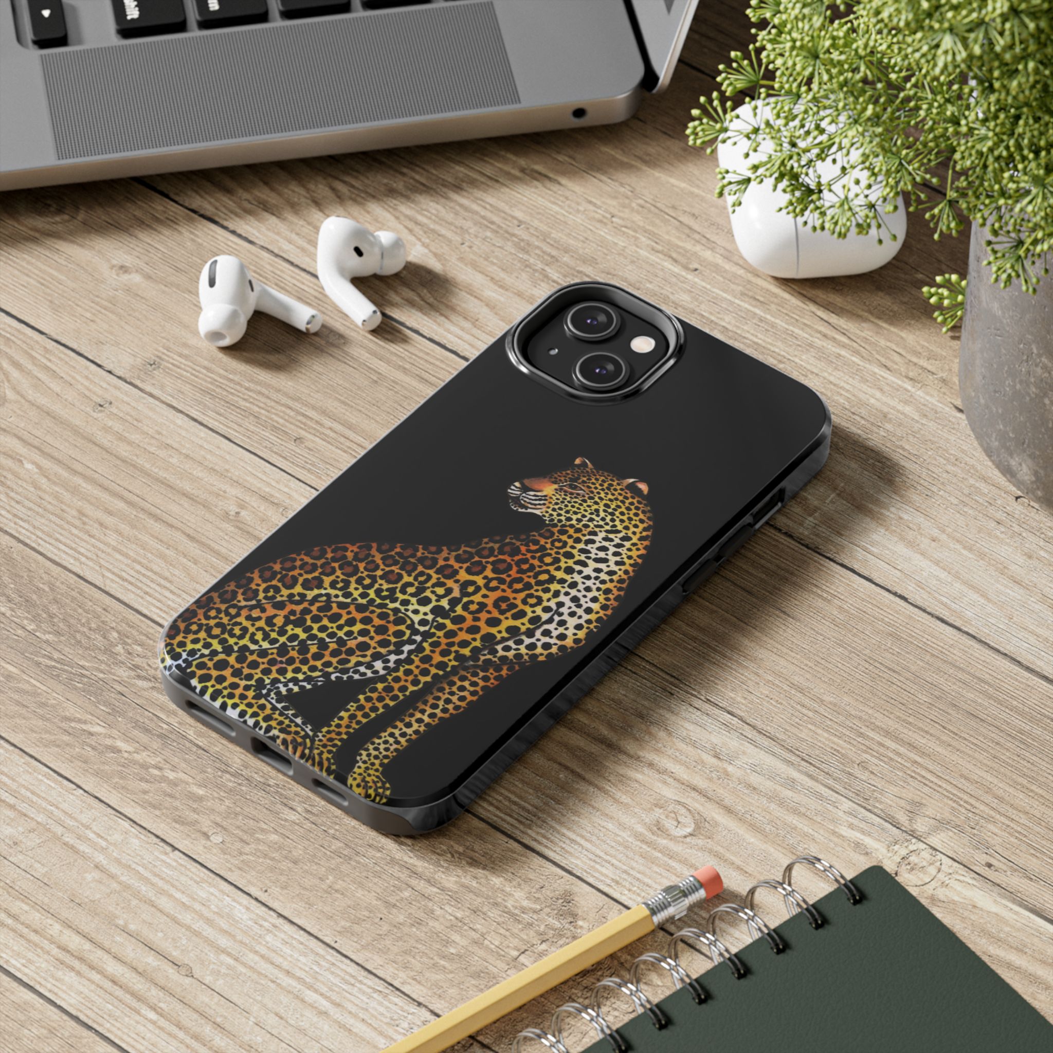 Leopard Phone Case - Black - Image 52