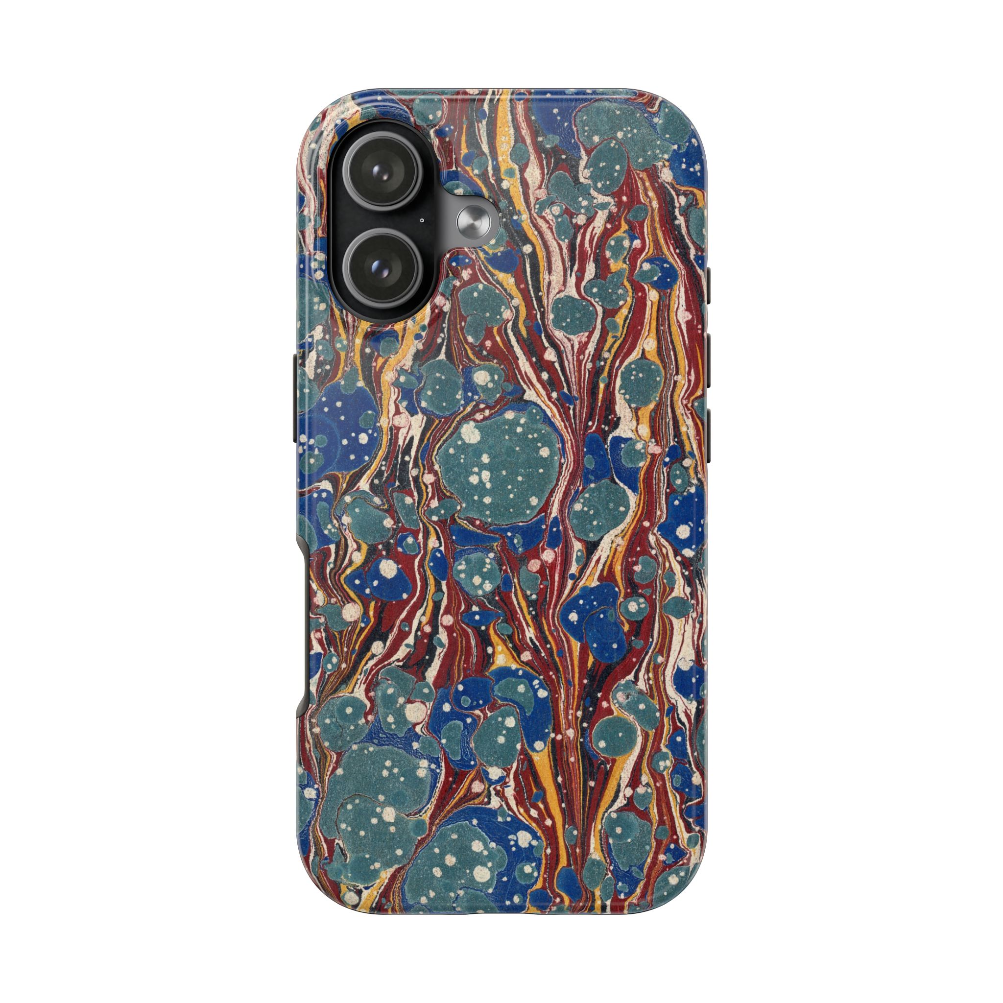 Marbled Phone Case - Dusty Blue & Rust - Image 97