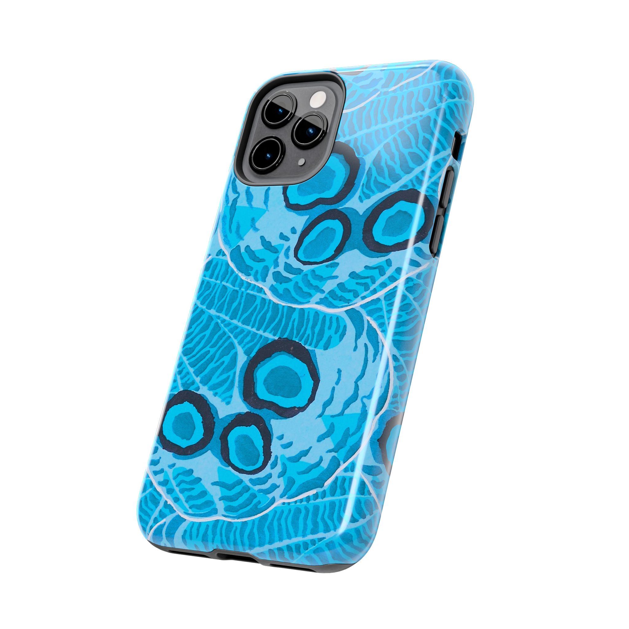 Abstract Spider Web Phone Case - Blue - Image 7