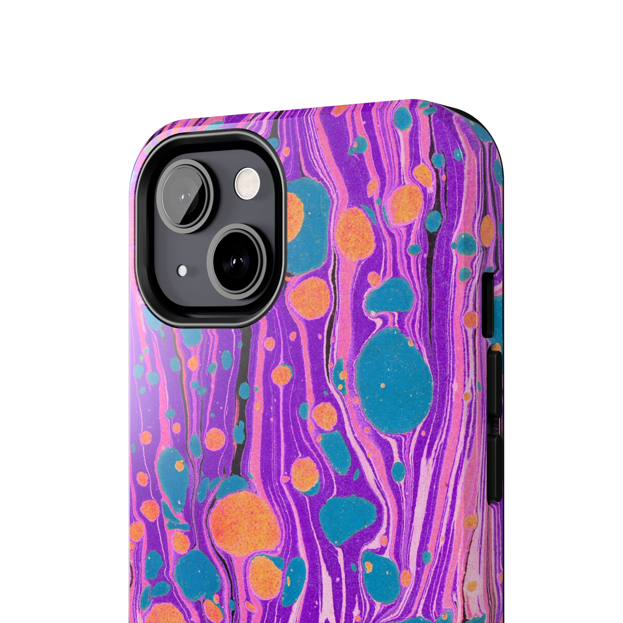 Marbled Phone Case - Purple, Orange & Blue - Image 32