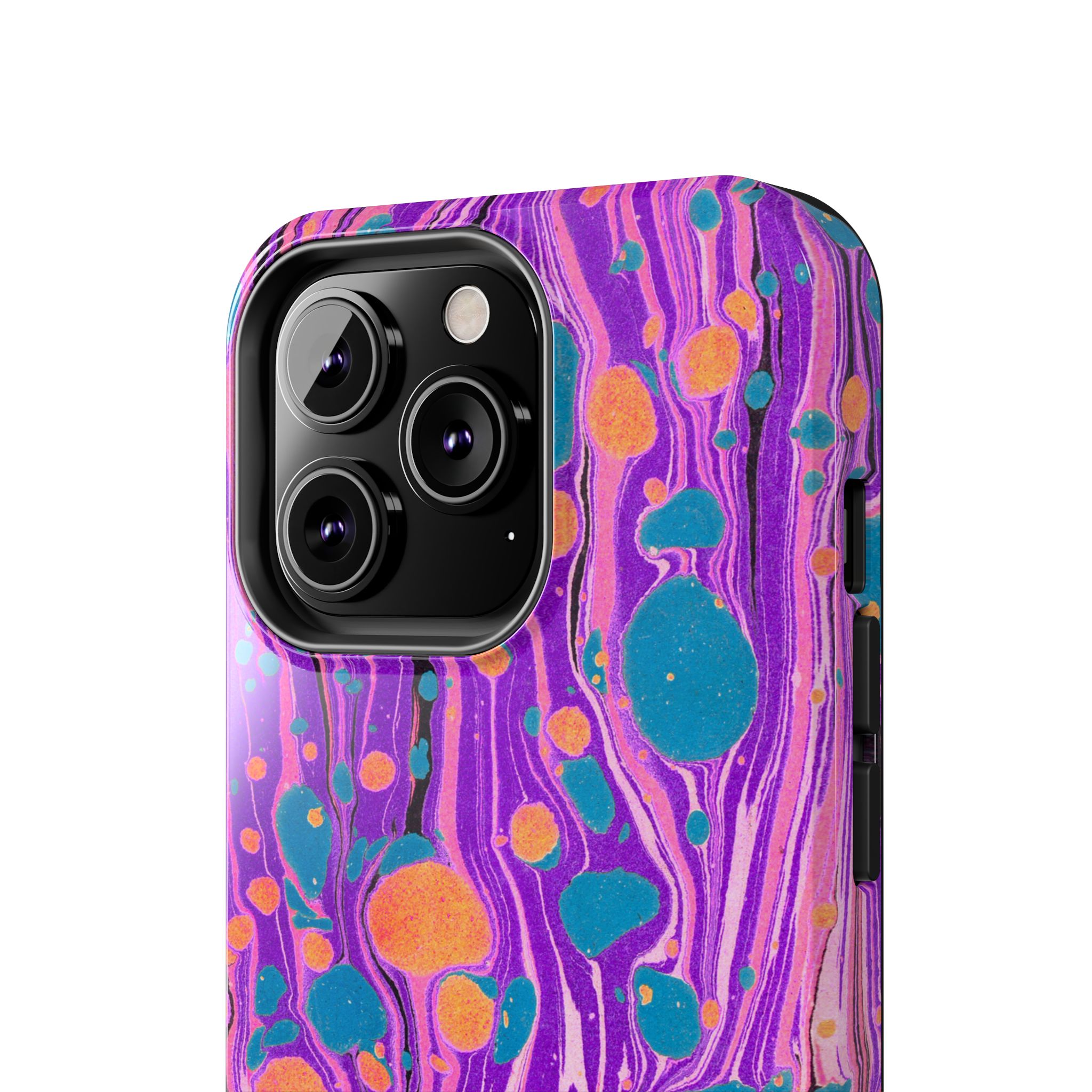 Marbled Phone Case - Purple, Orange & Blue - Image 40