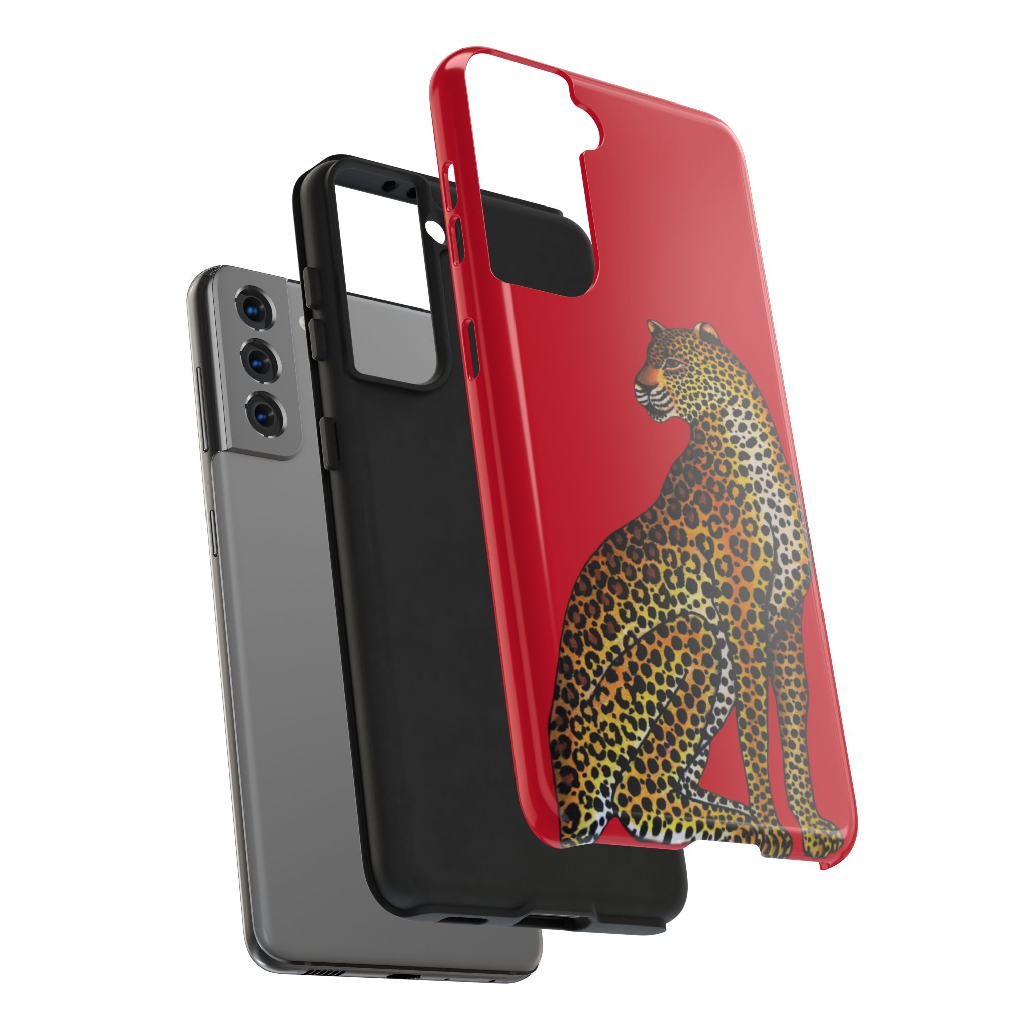Leopard Phone Case - Red - Image 96