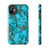 Marbled Phone Case - Aqua & Moss Green