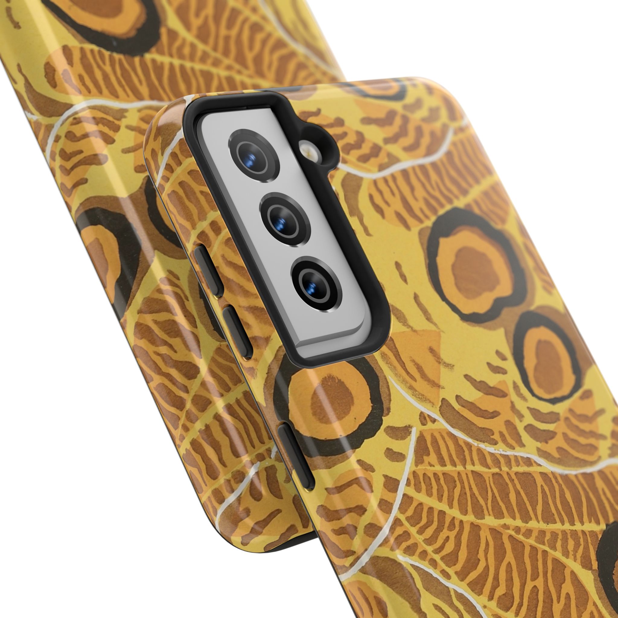 Abstract Spider Web Phone Case - Brown - Image 94