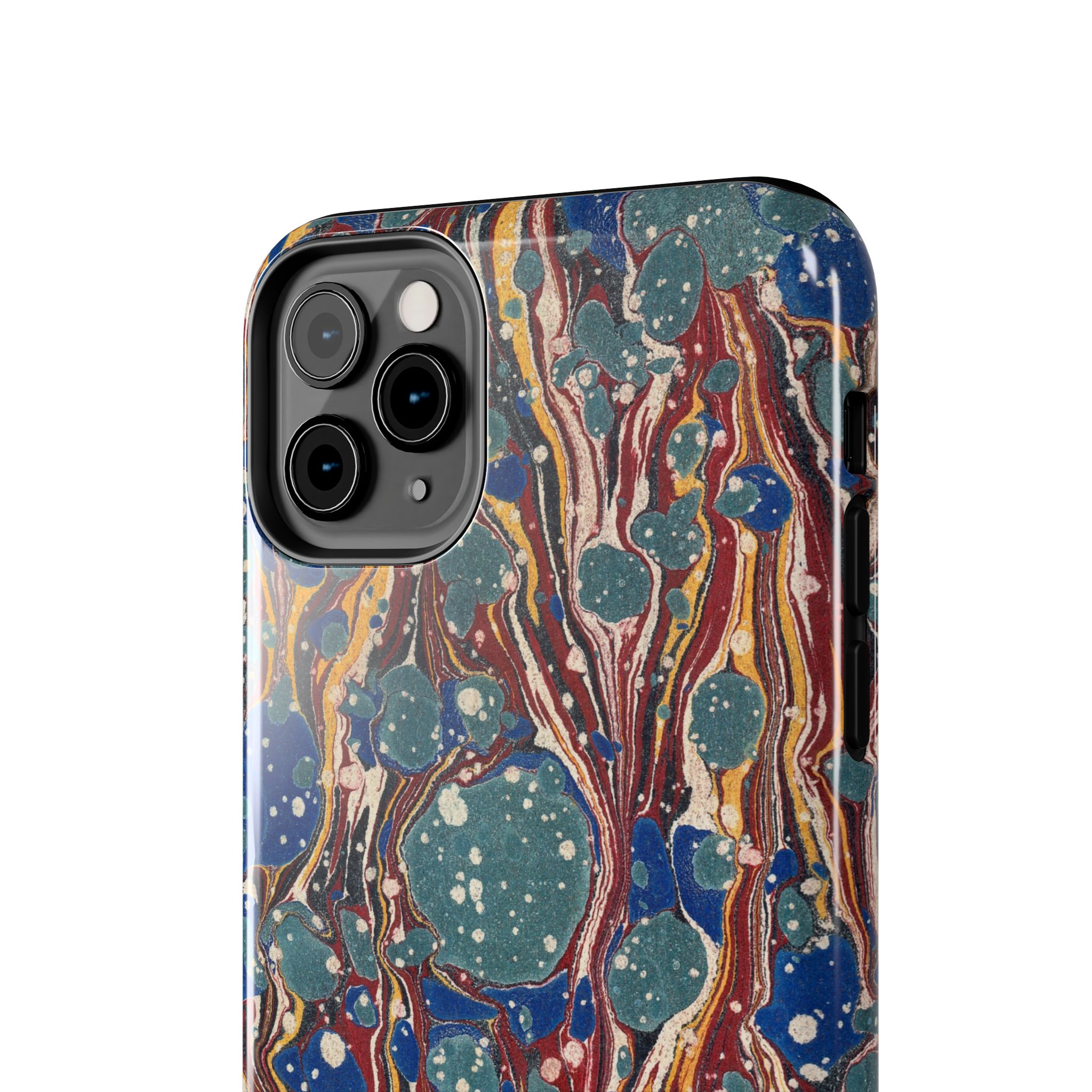 Marbled Phone Case - Dusty Blue & Rust - Image 12