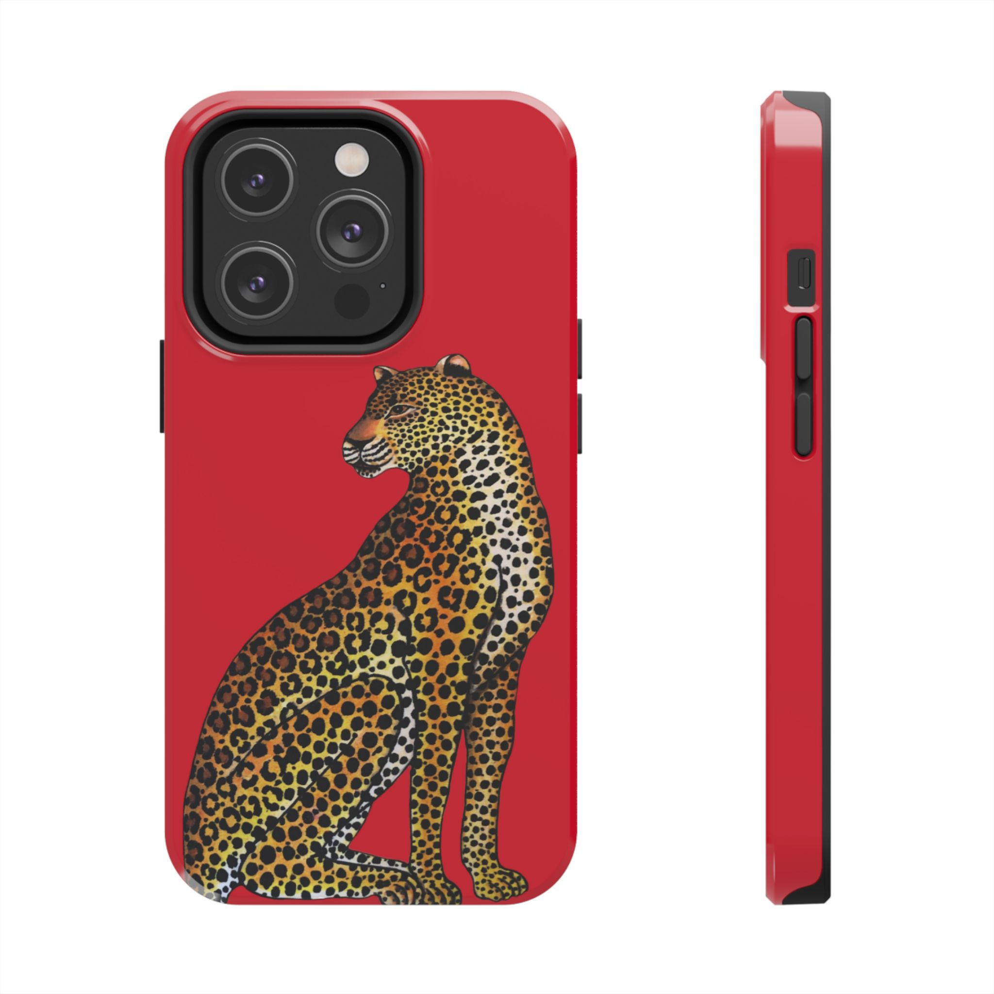 Leopard Phone Case - Red - Image 47