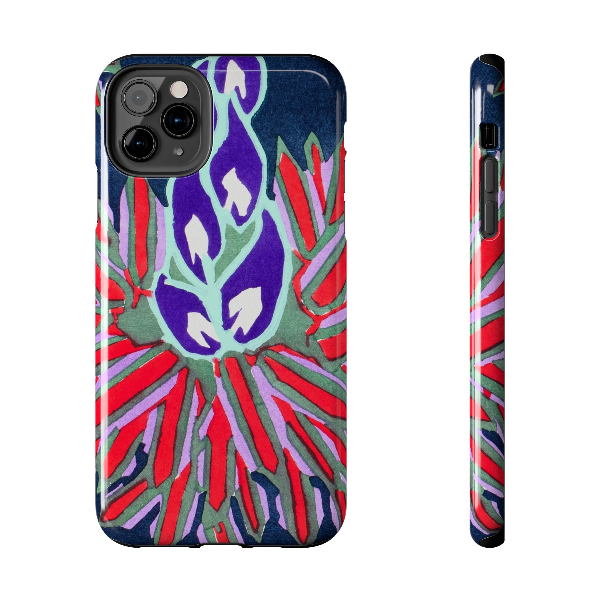 Red & Pink Abstract Phone Case - Image 9