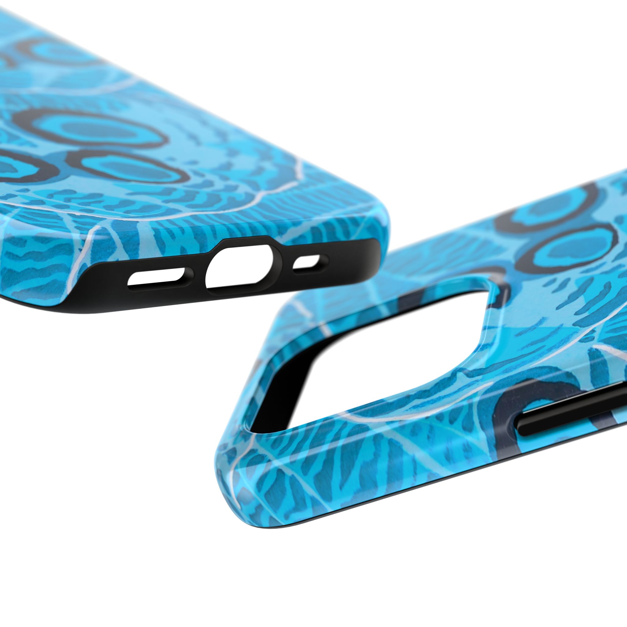 Abstract Spider Web Phone Case - Blue - Image 59