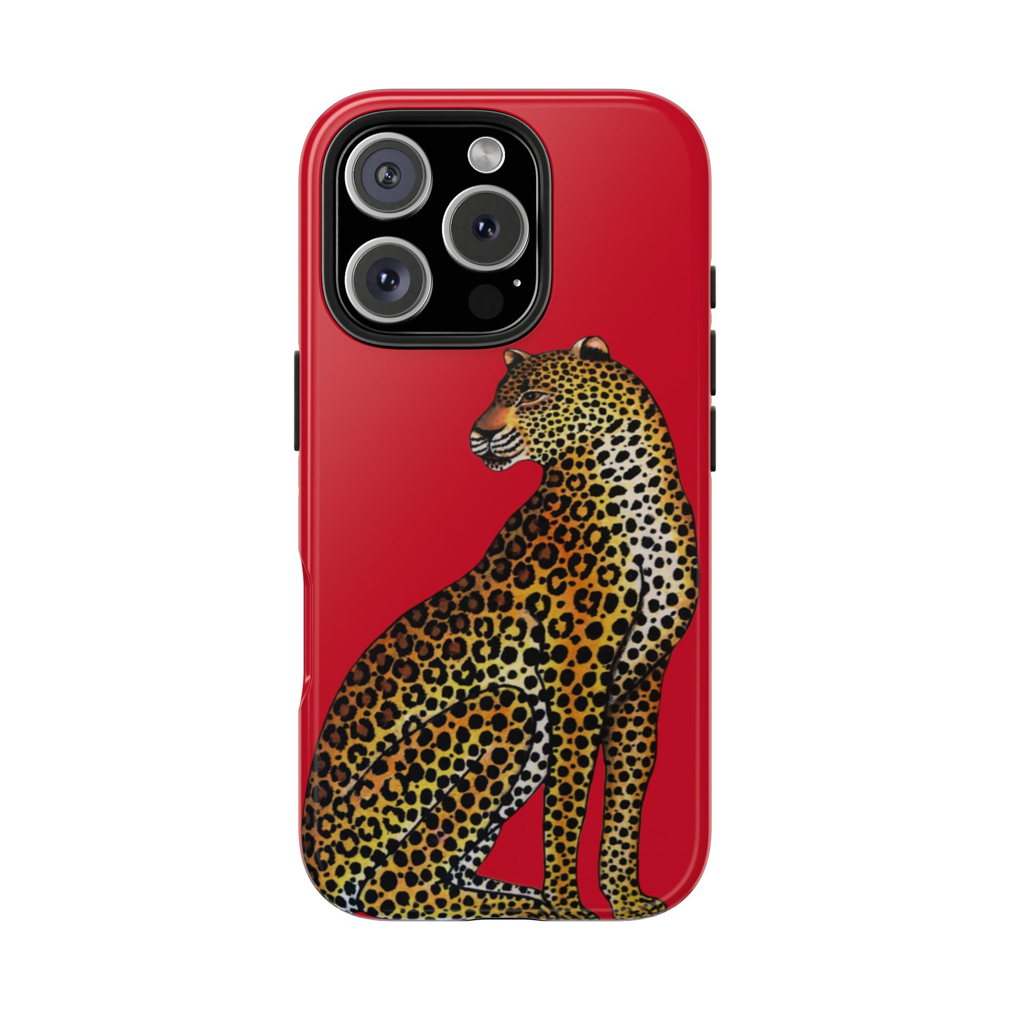 Leopard Phone Case - Red - Image 69