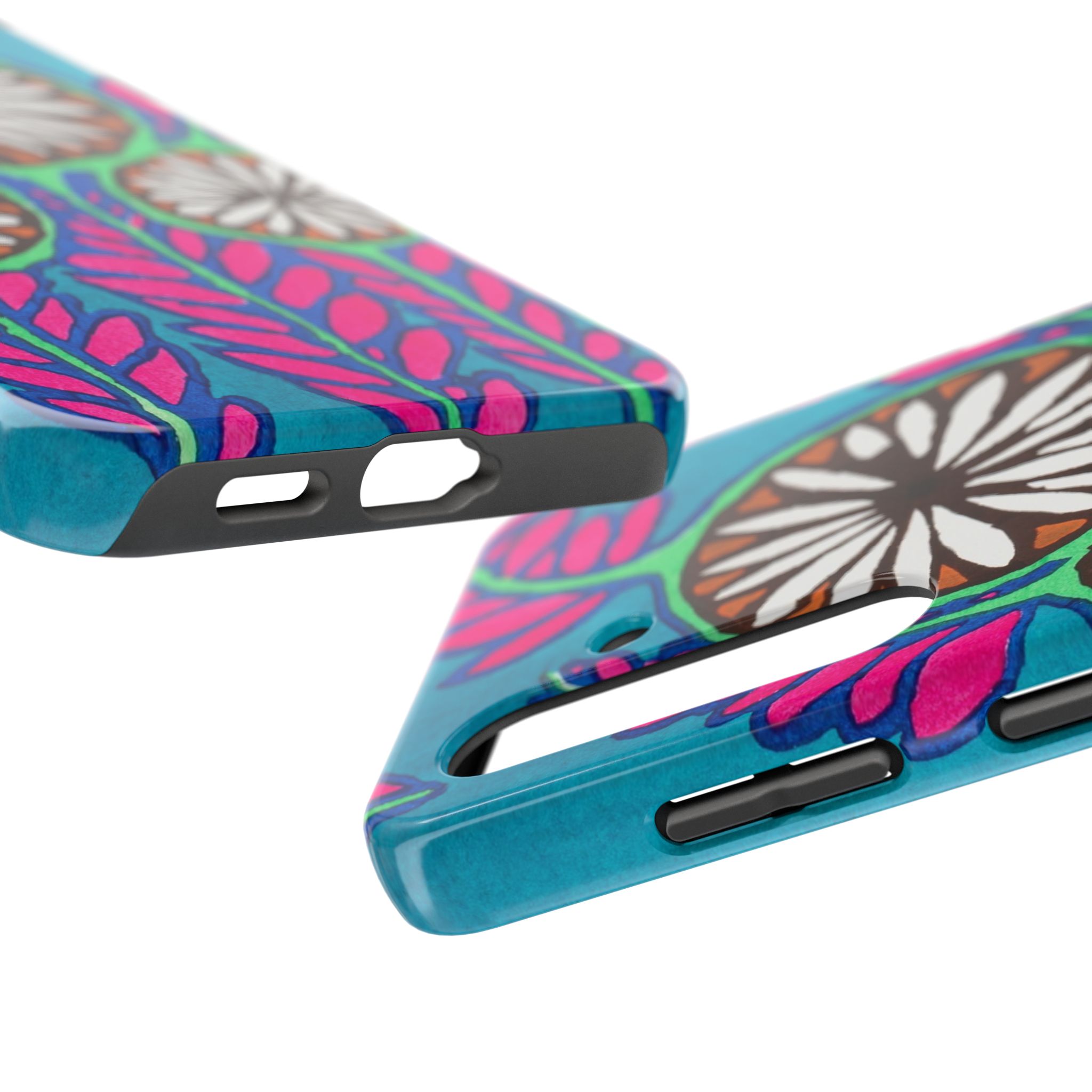 3 Abstract Flowers Phone Case - Image 83