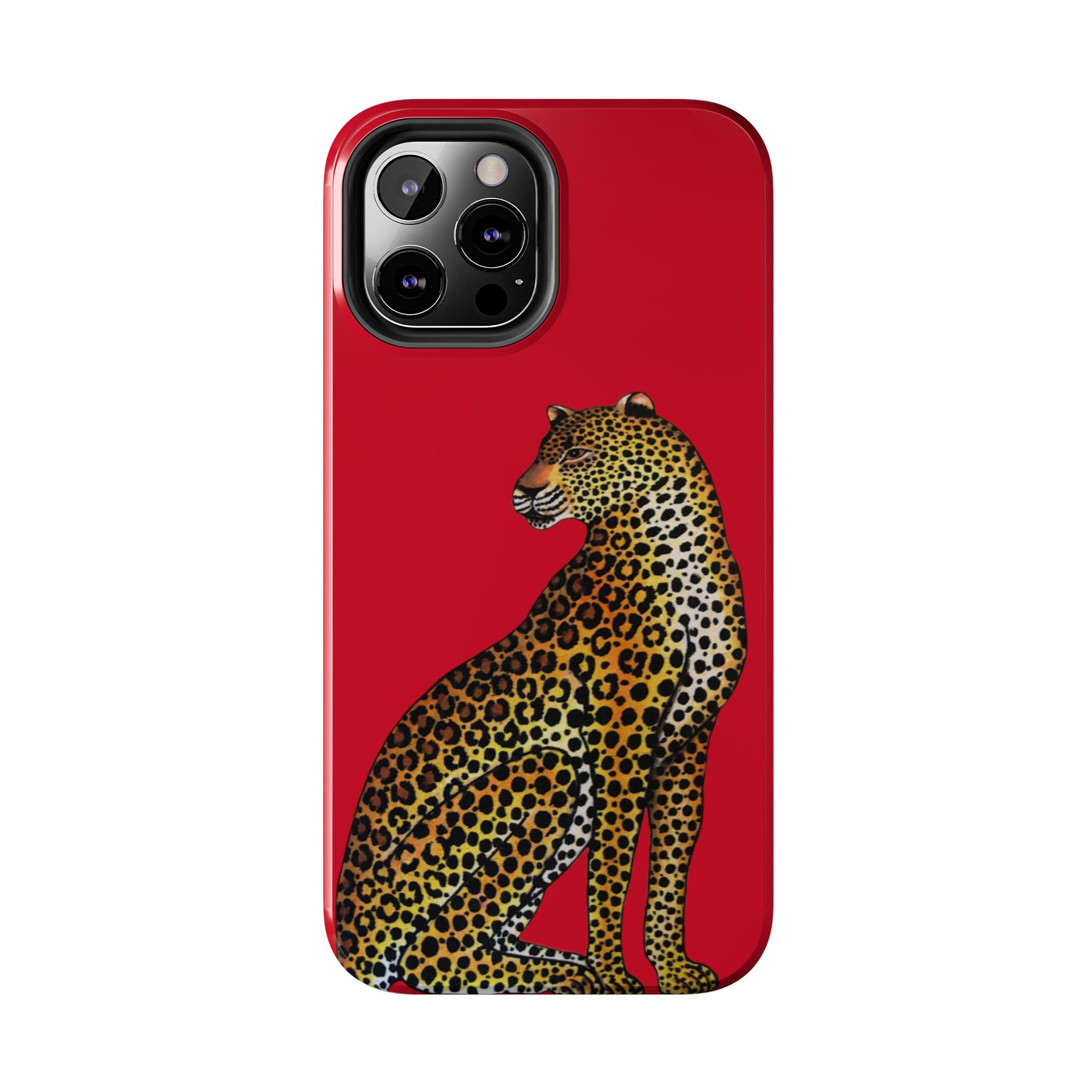 Leopard Phone Case - Red - Image 26