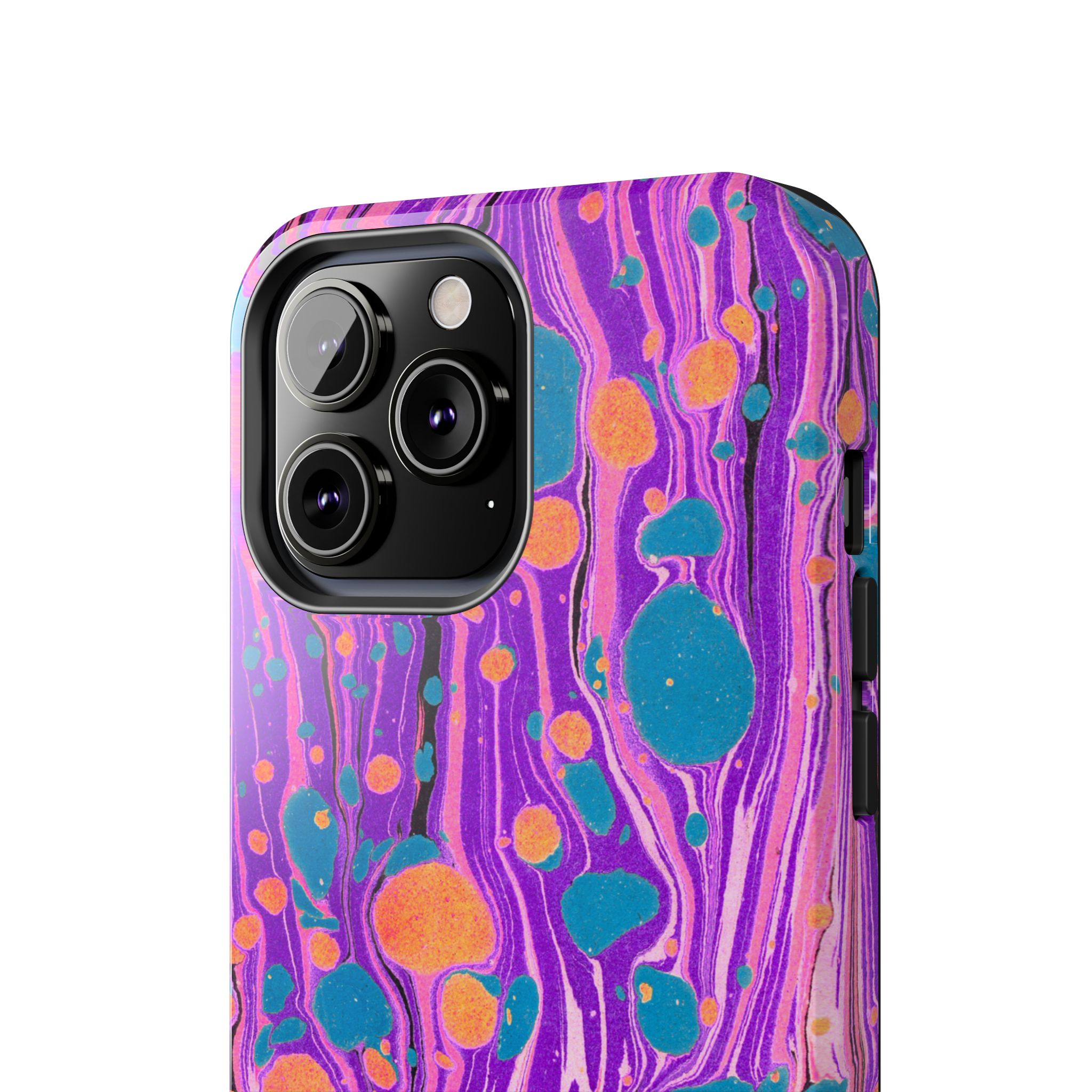 Marbled Phone Case - Purple, Orange & Blue - Image 44