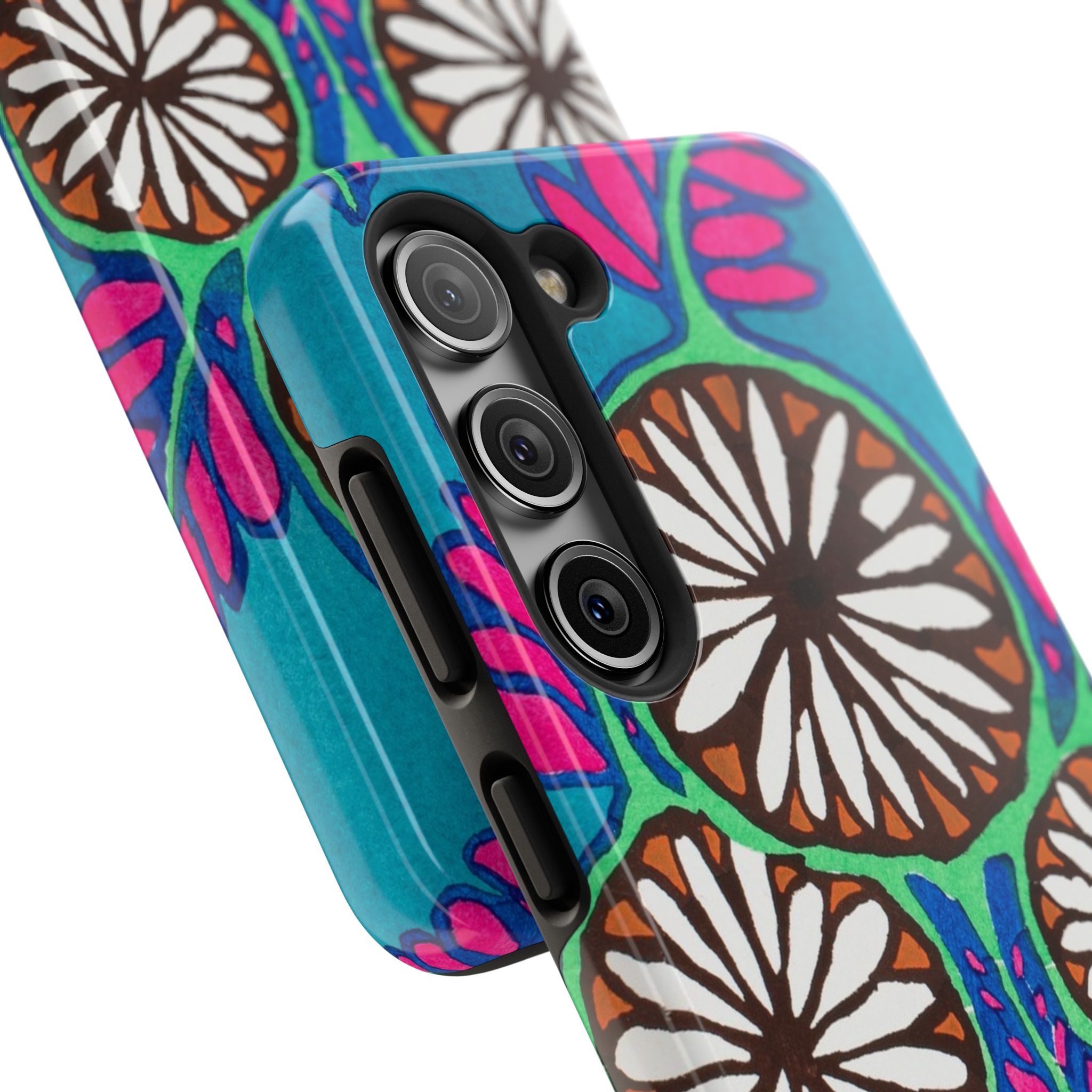 3 Abstract Flowers Phone Case - Image 86