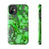 Marbled Phone Case - Lime Green & Moss Green