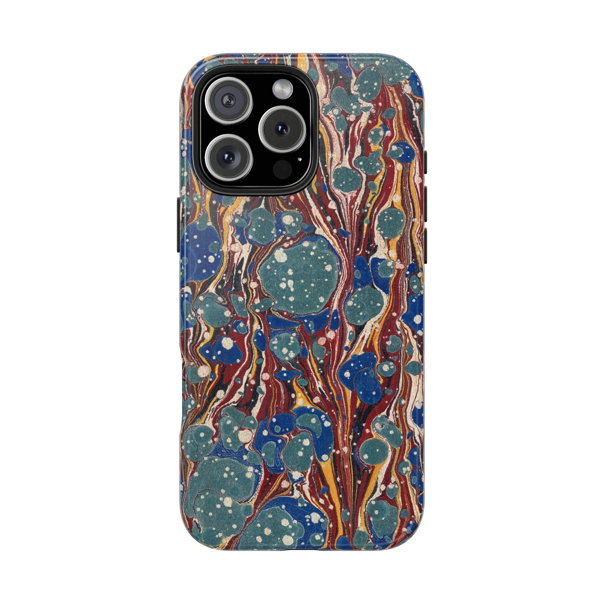 Marbled Phone Case - Dusty Blue & Rust - Image 72
