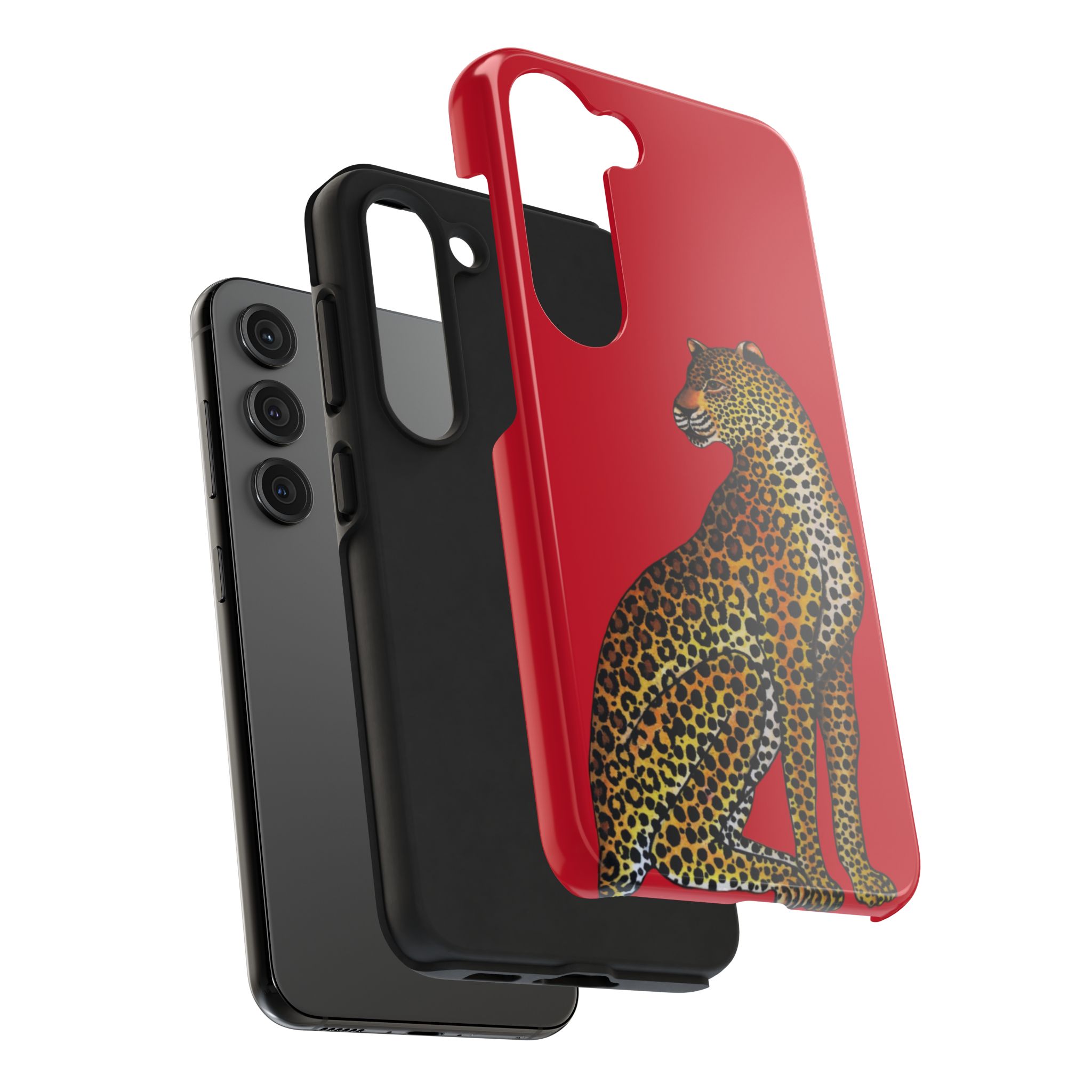 Leopard Phone Case - Red - Image 88