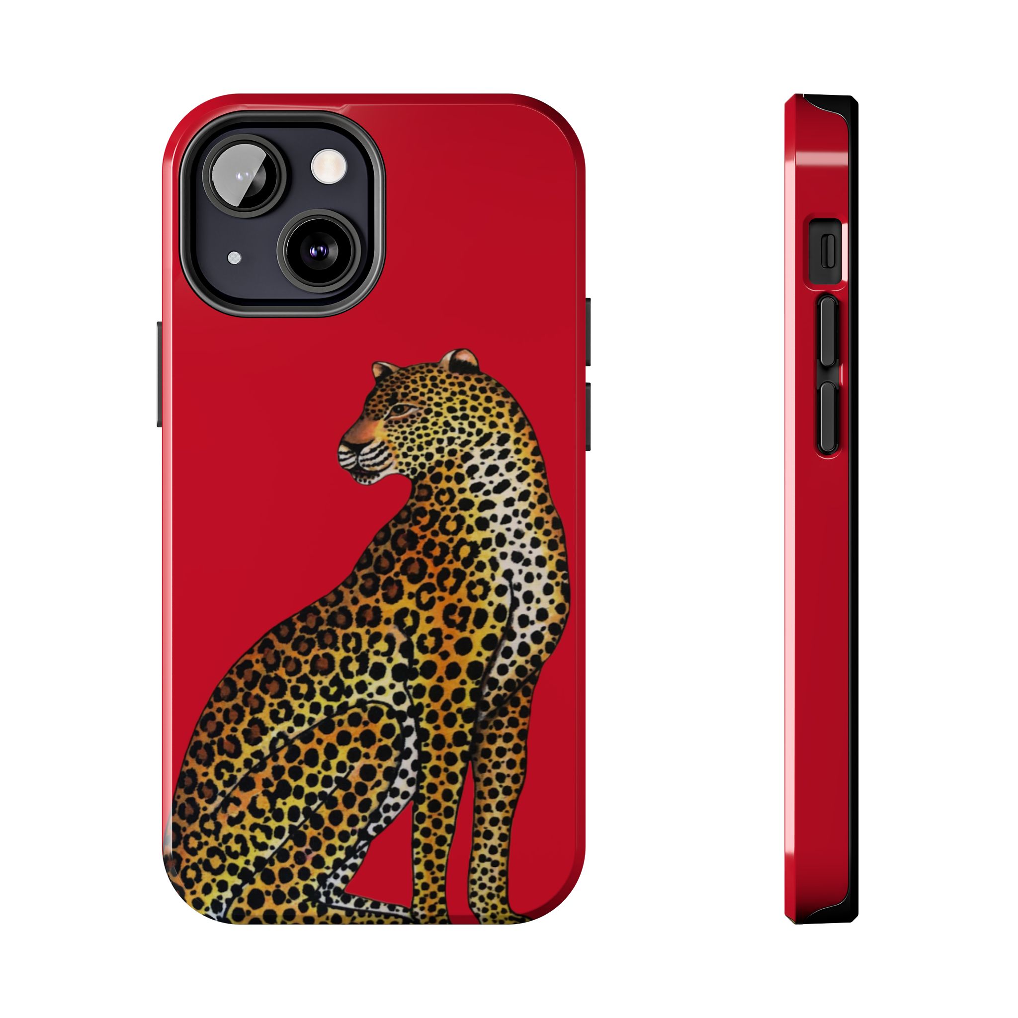 Leopard Phone Case - Red - Image 33