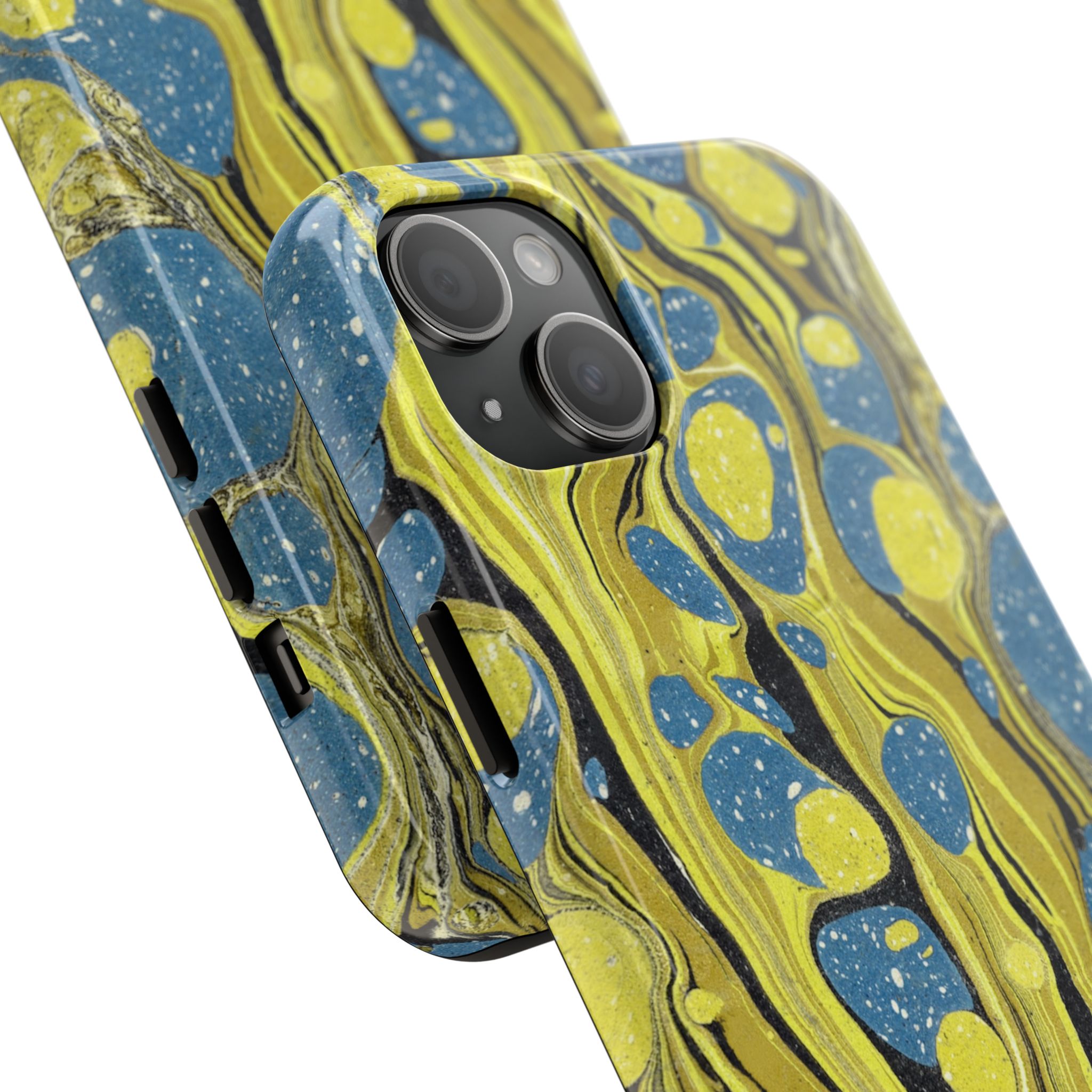 Marbled Phone Case - Citrine and Blue - Image 62