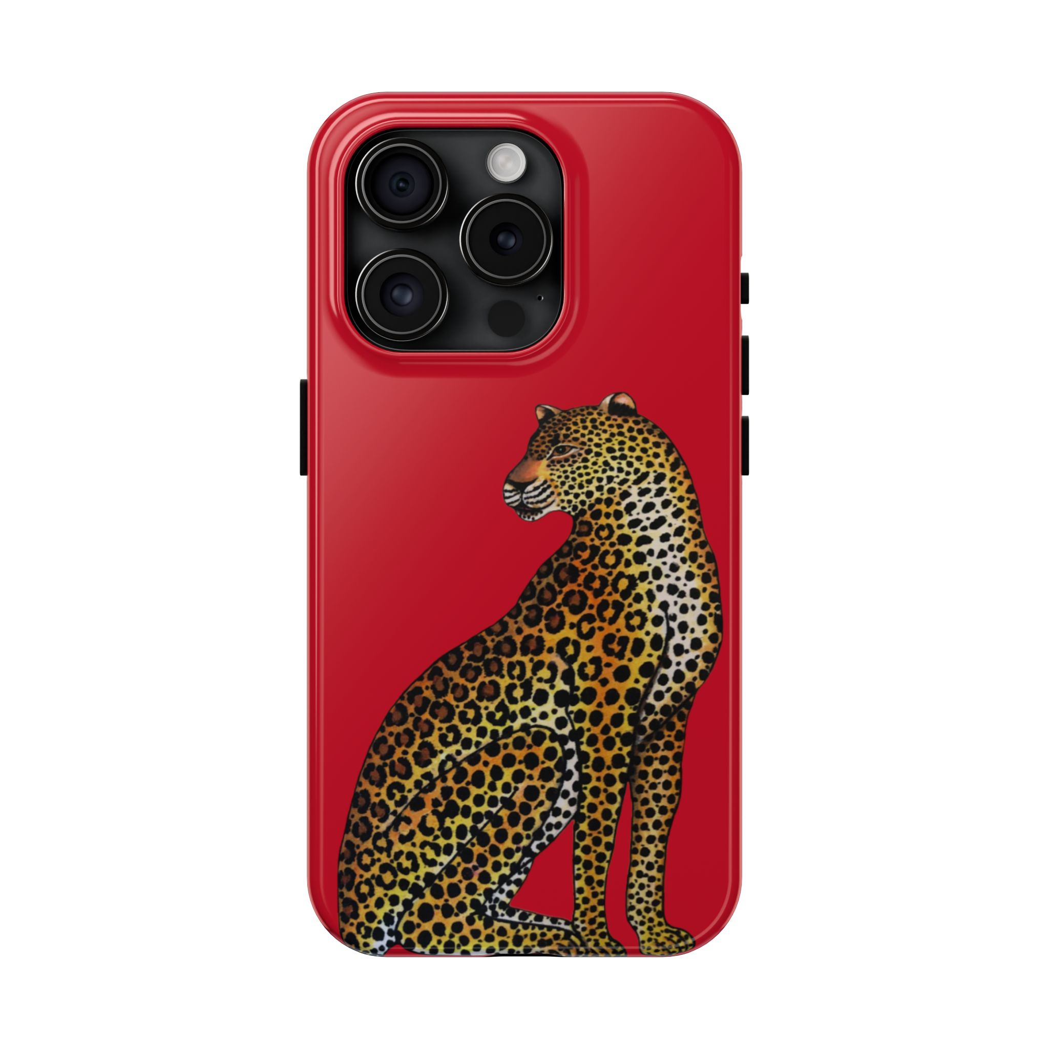 Leopard Phone Case - Red - Image 57