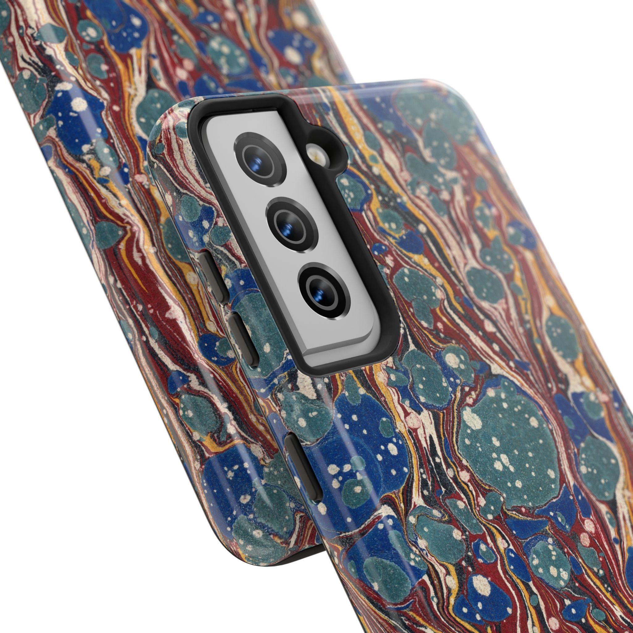 Marbled Phone Case - Dusty Blue & Rust - Image 94