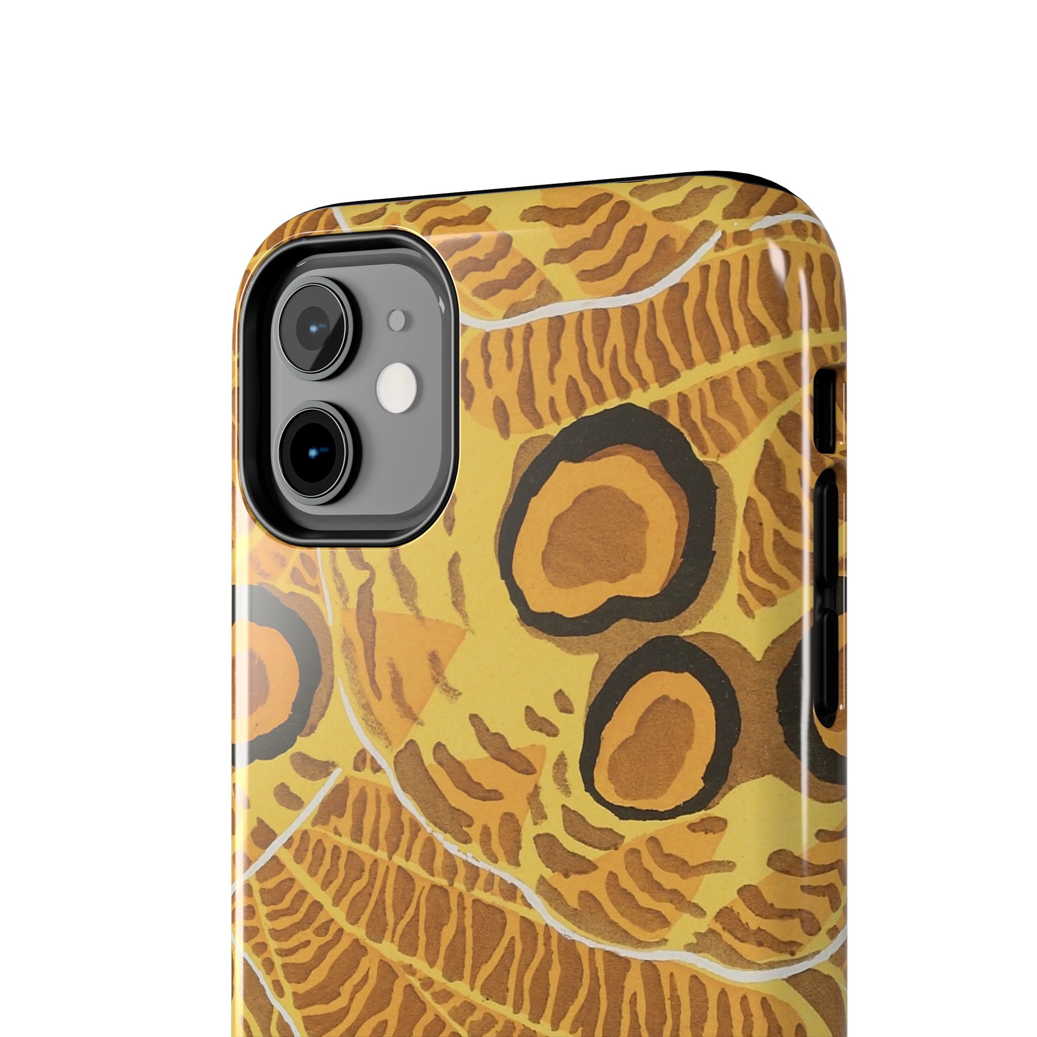 Abstract Spider Web Phone Case - Brown - Image 4