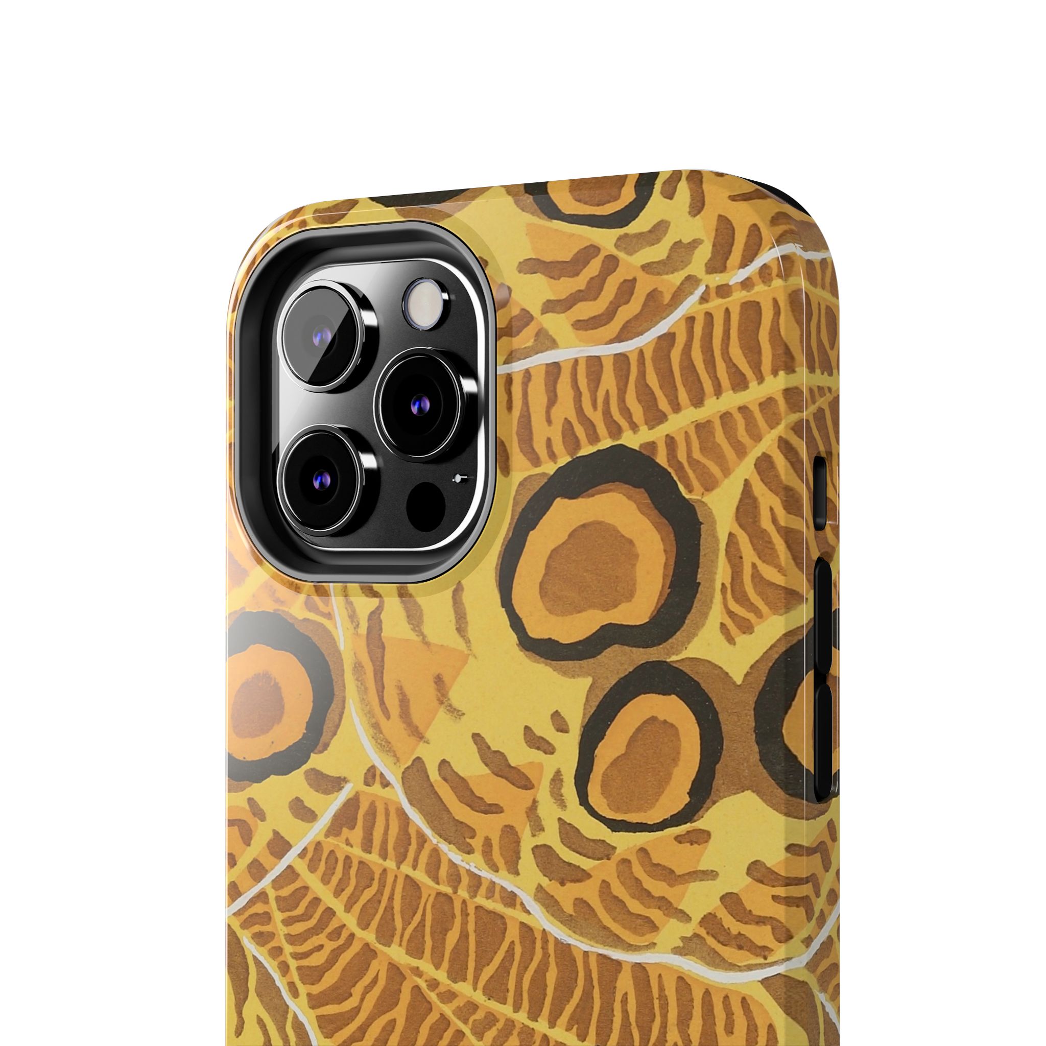 Abstract Spider Web Phone Case - Brown - Image 28